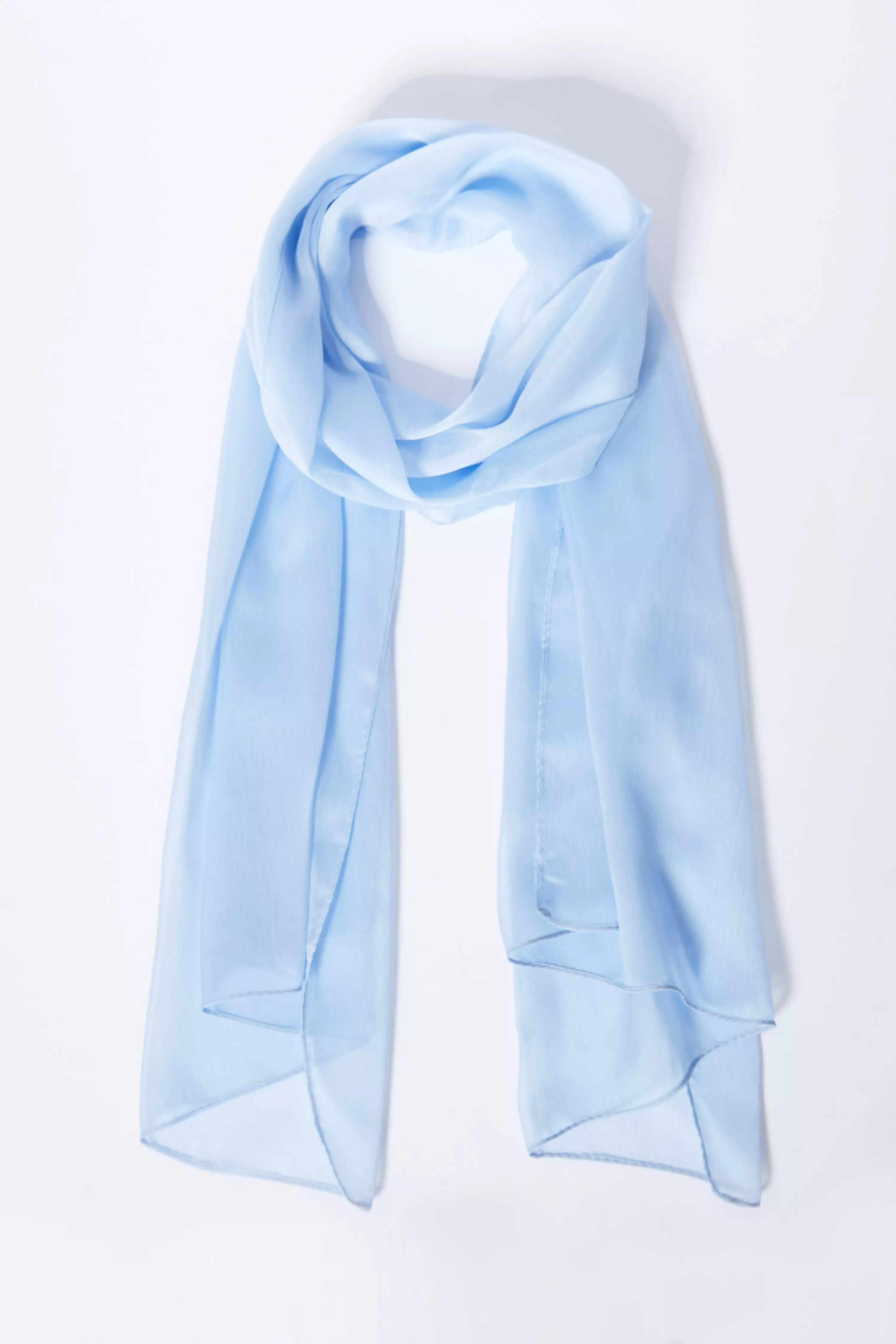 Light Blue Sheer Scarf