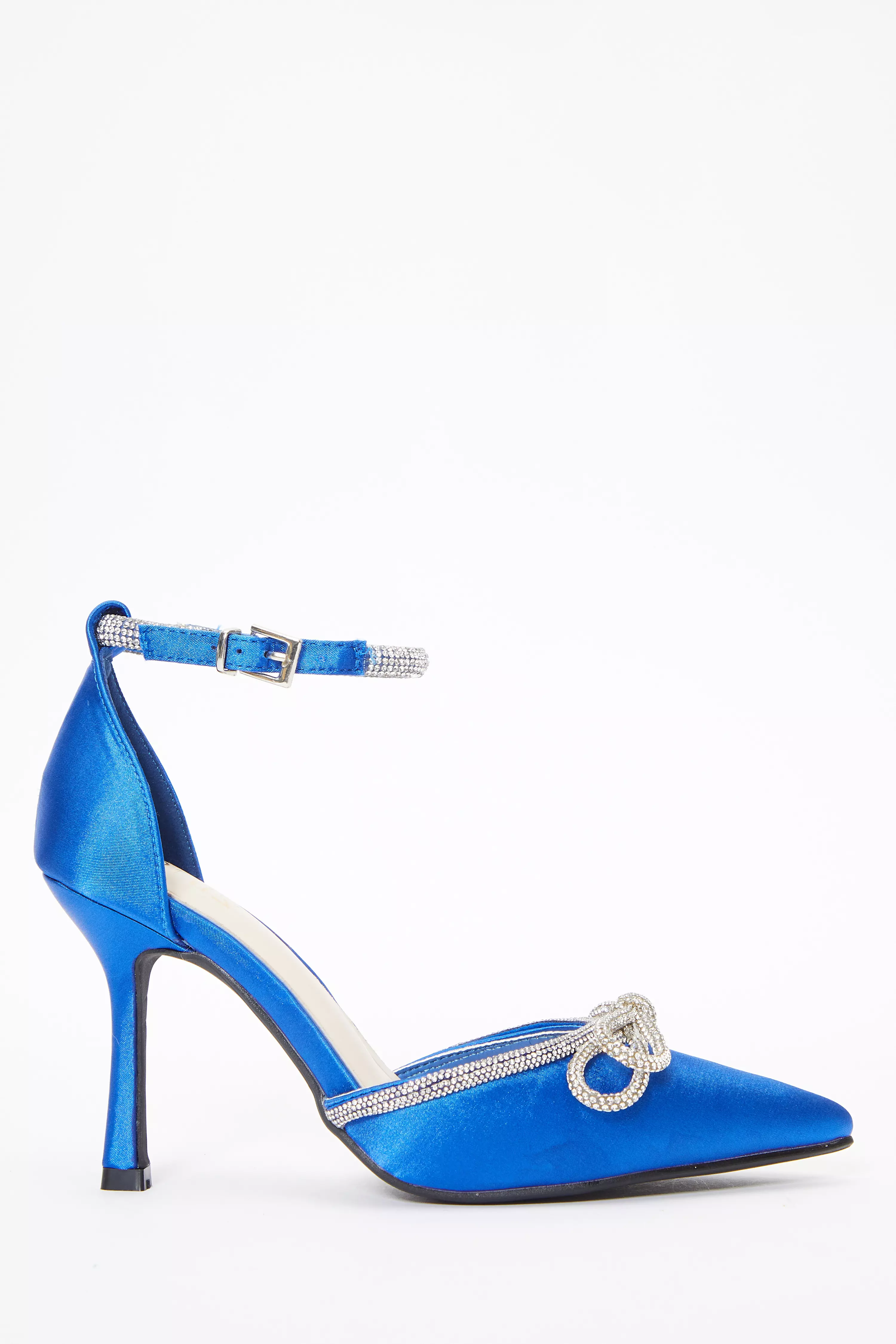 Blue diamante hot sale heels