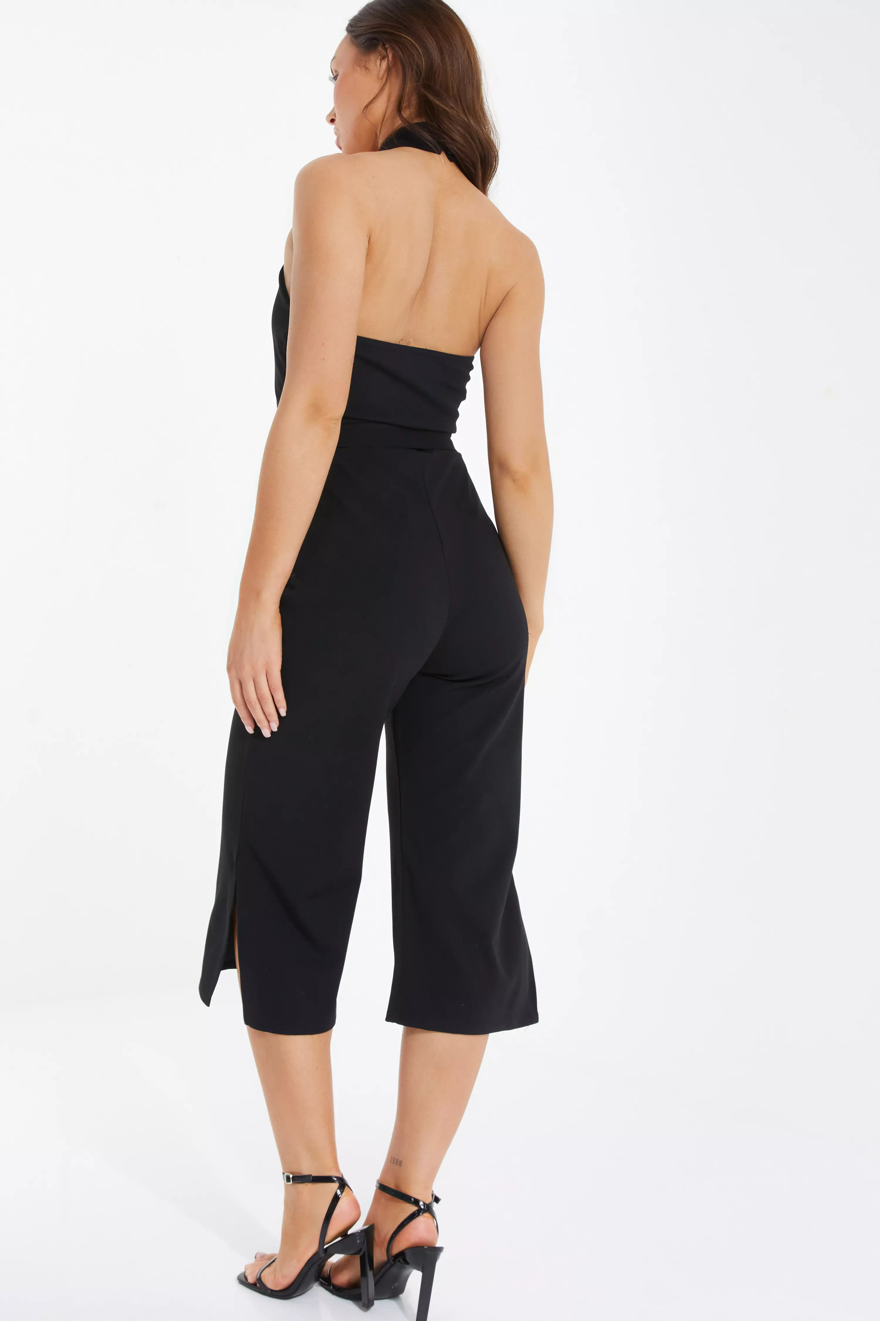 Quiz black culotte store jumpsuit