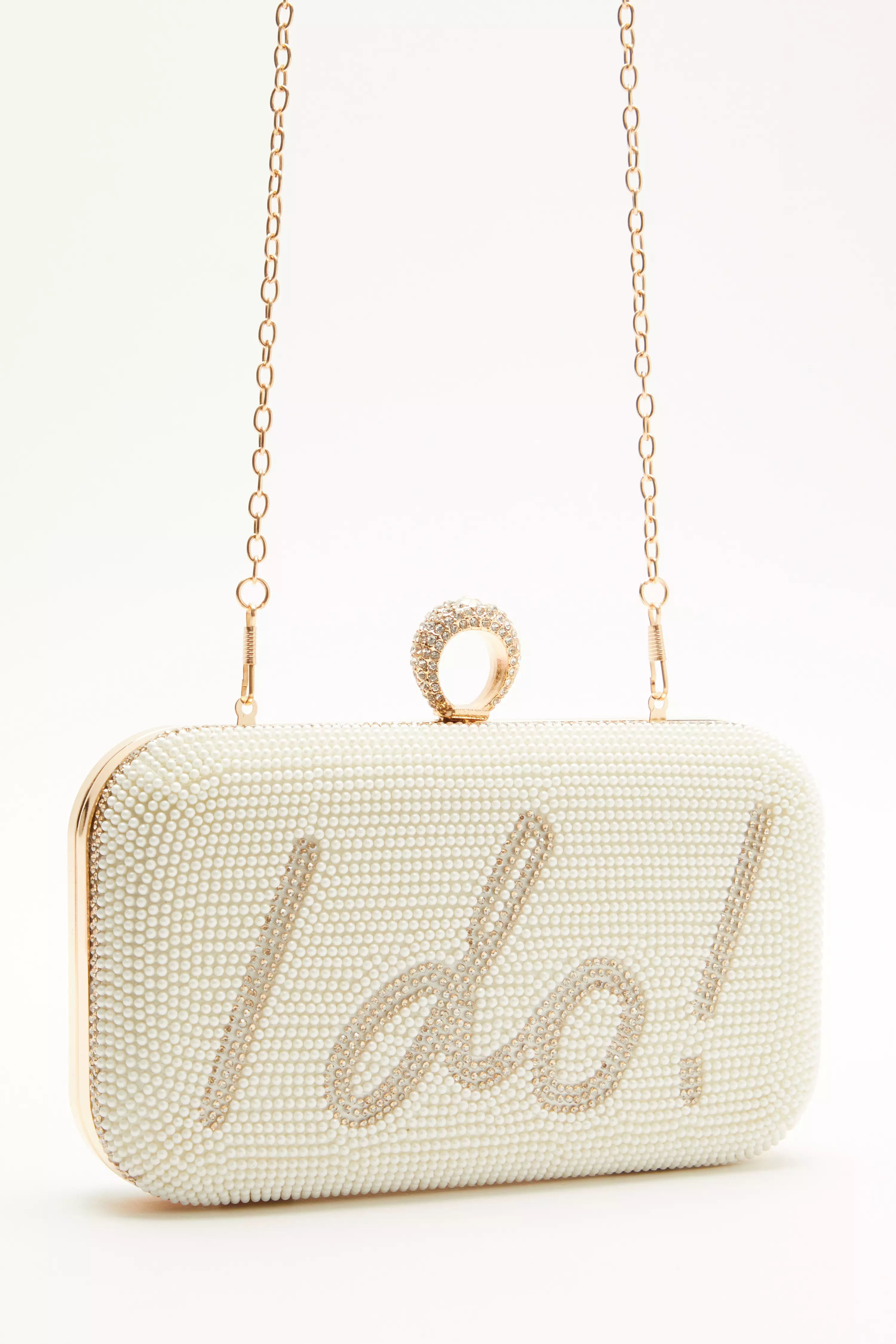 Bridal Pearl 'I Do' Box Bag