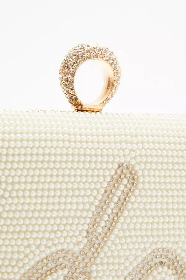 Bridal Pearl 'I Do' Box Bag