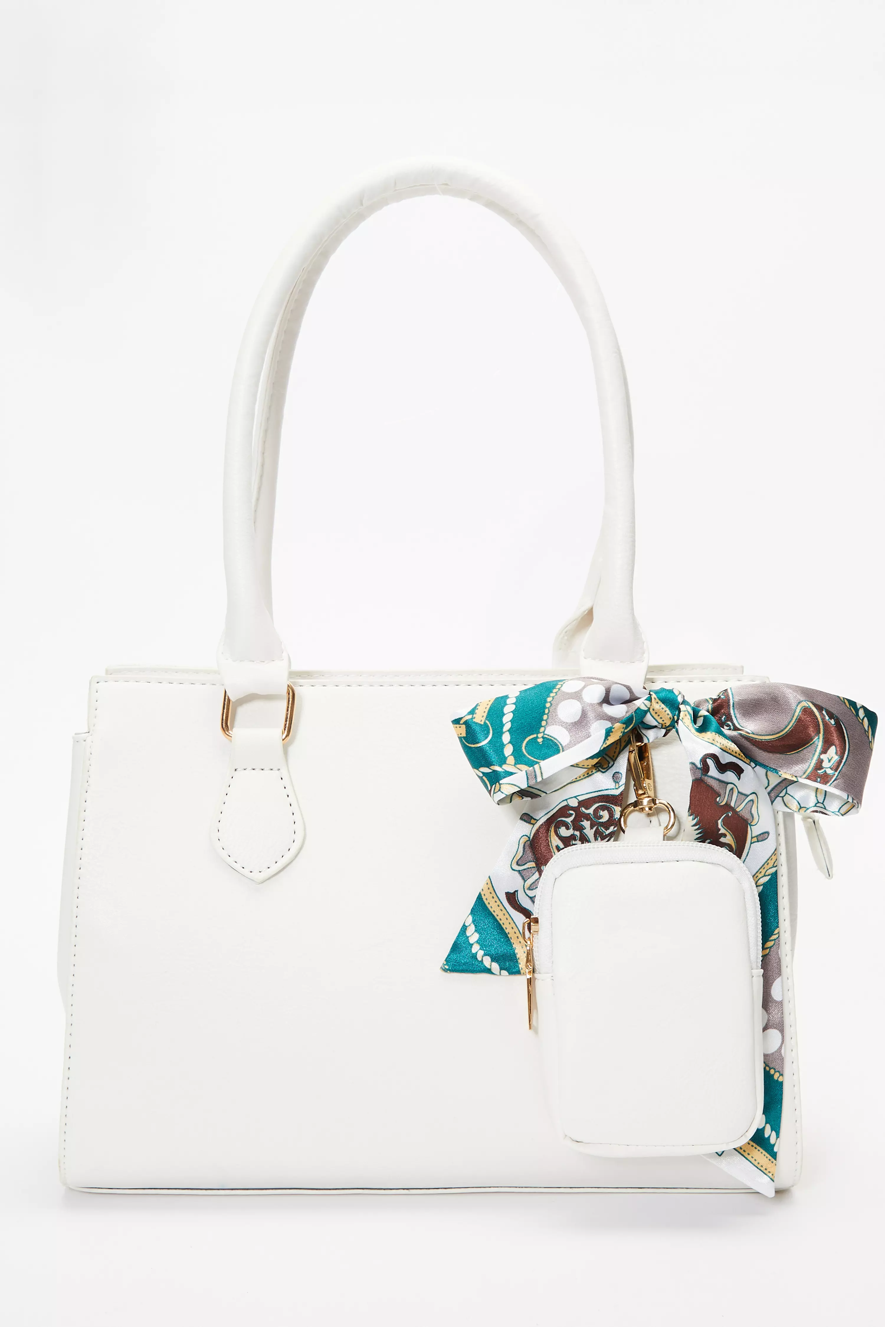 White Scarf Tote Bag