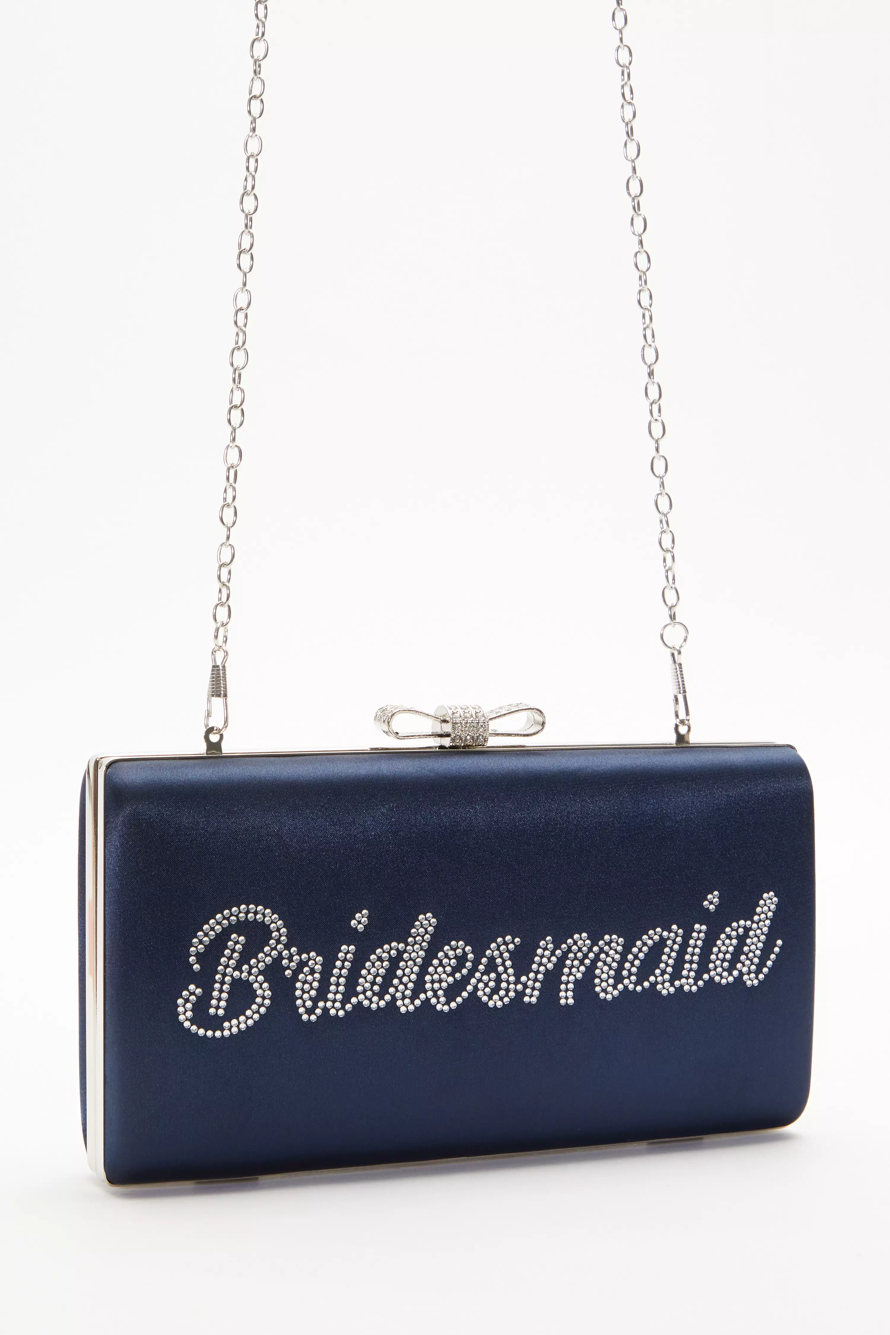 Navy on sale diamante bag