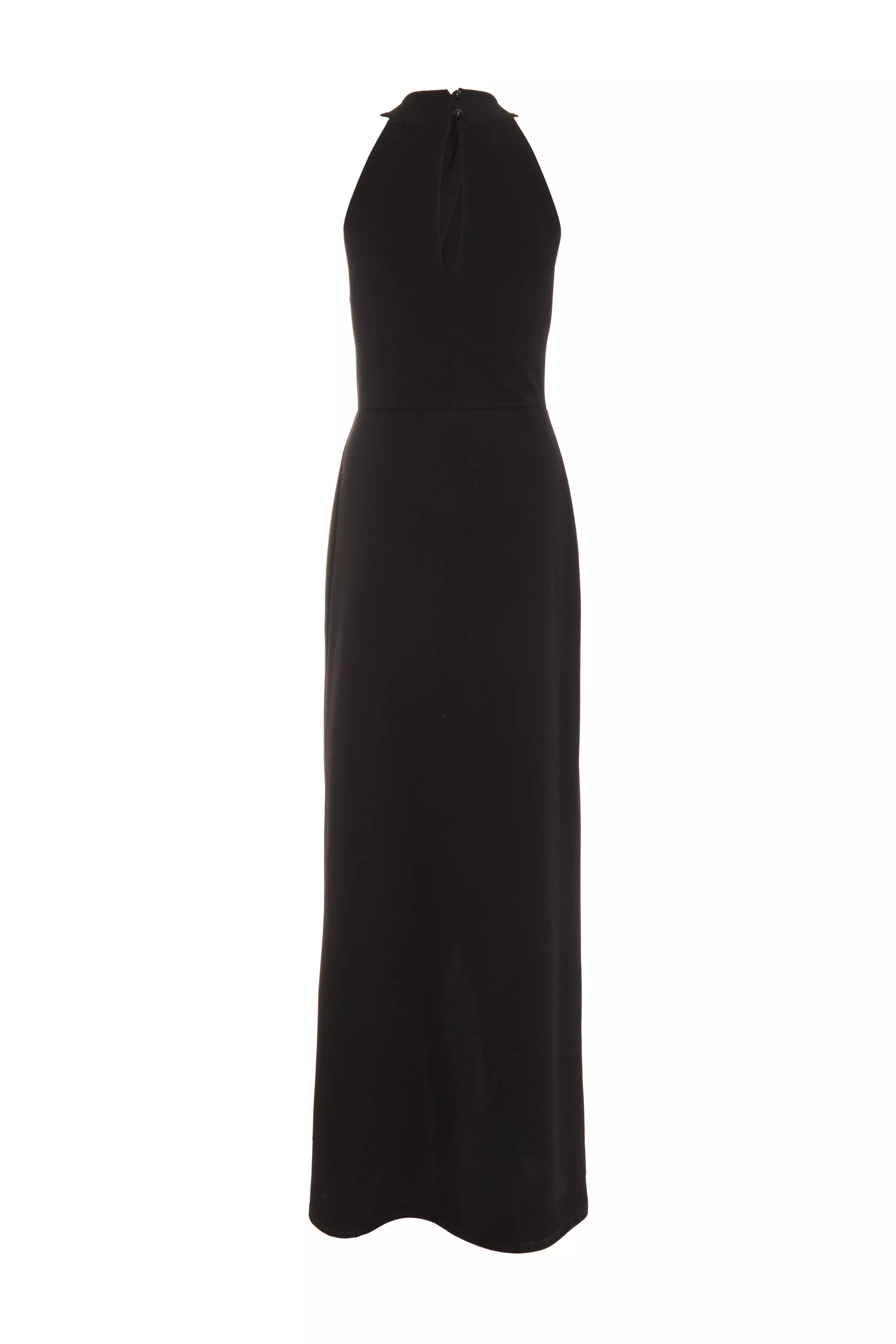 Black Cross Front Maxi Dress