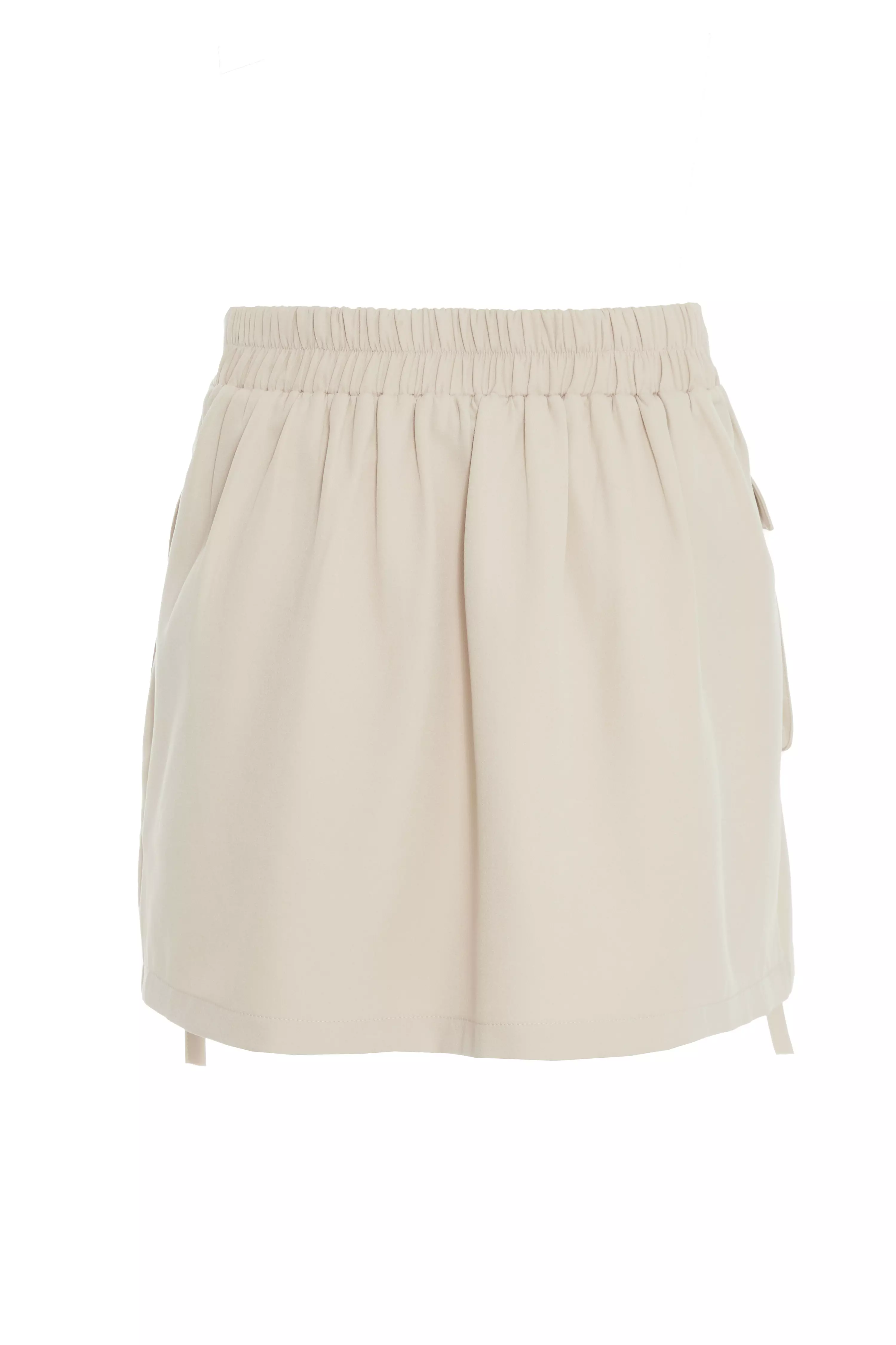 Stone Cargo Mini Skirt