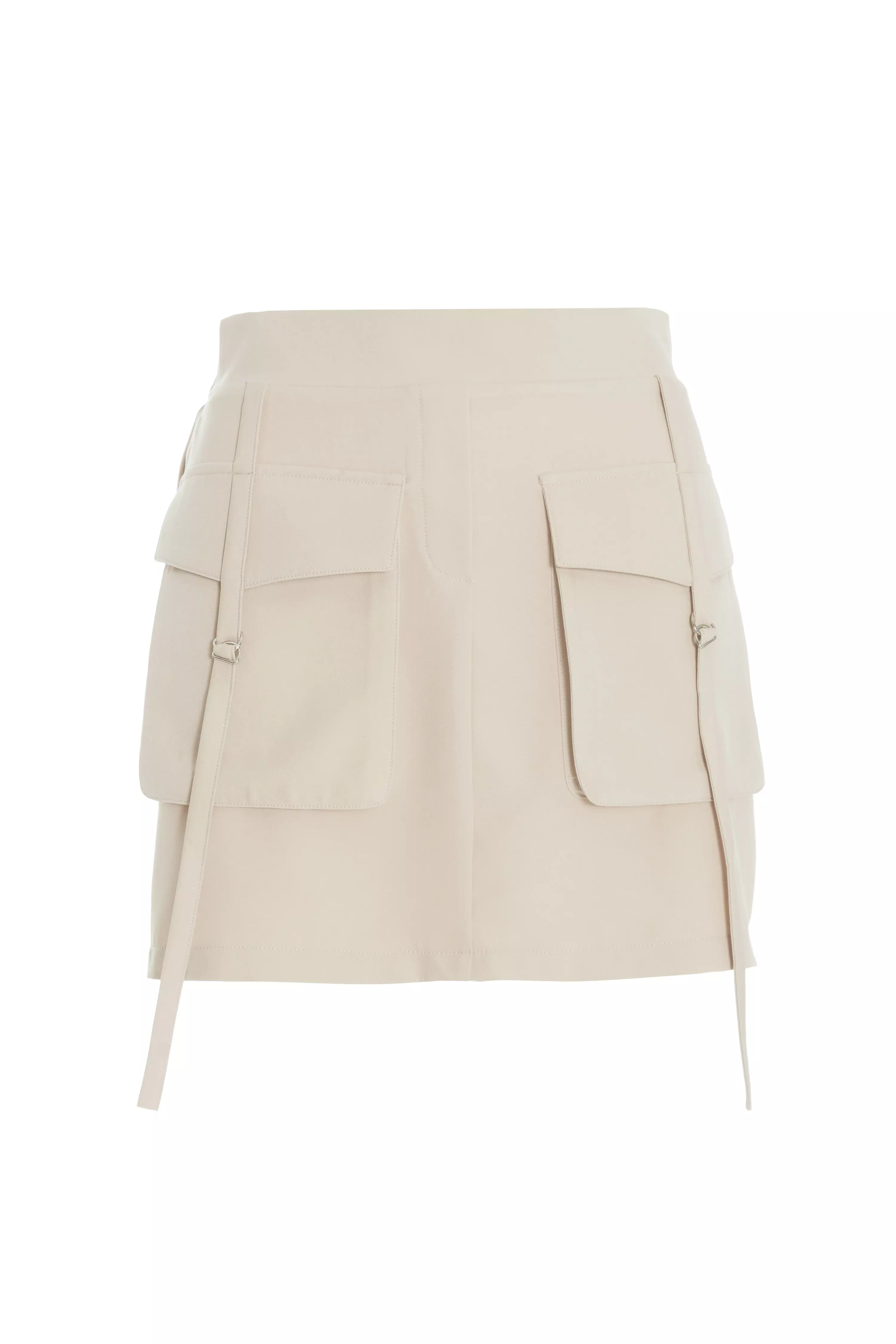 Stone Cargo Mini Skirt