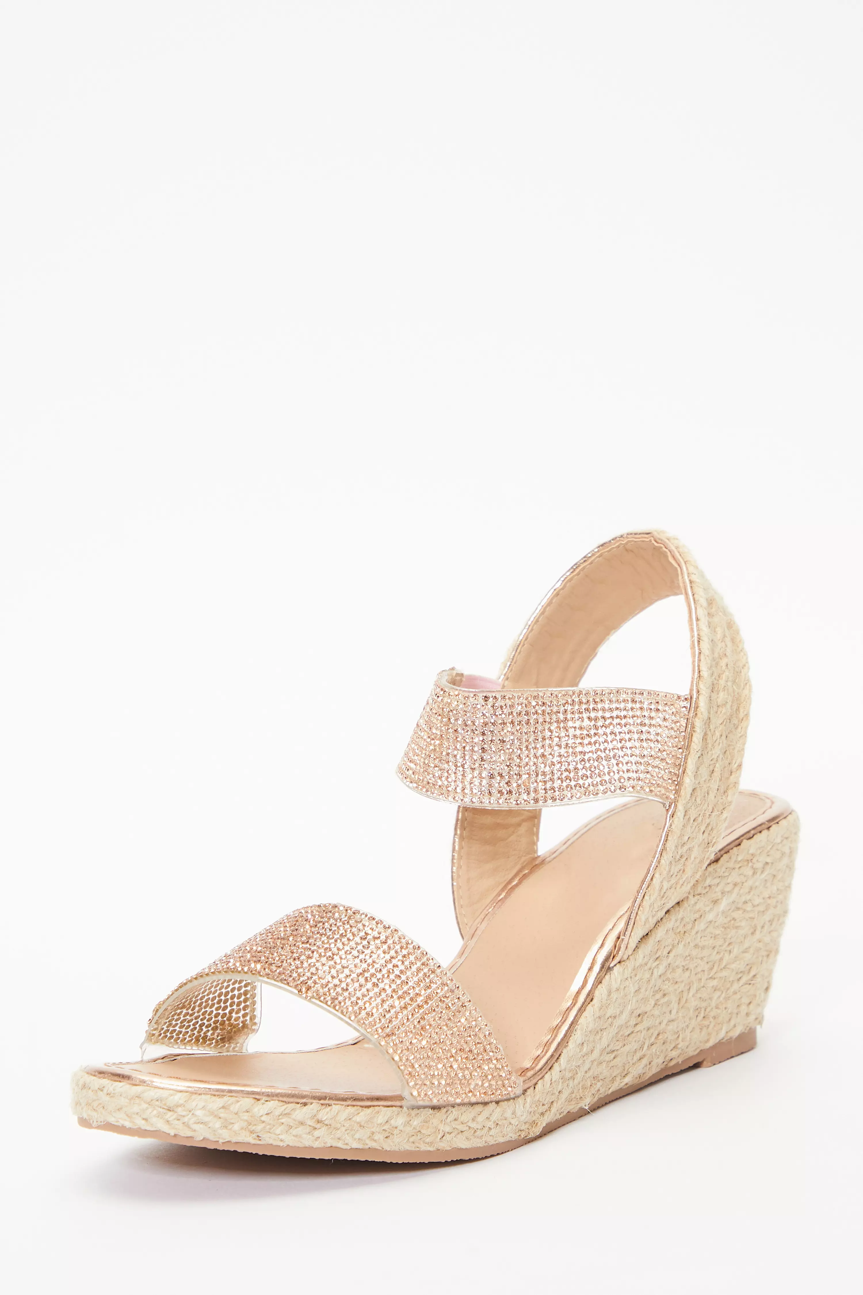 Quiz rose store gold wedges