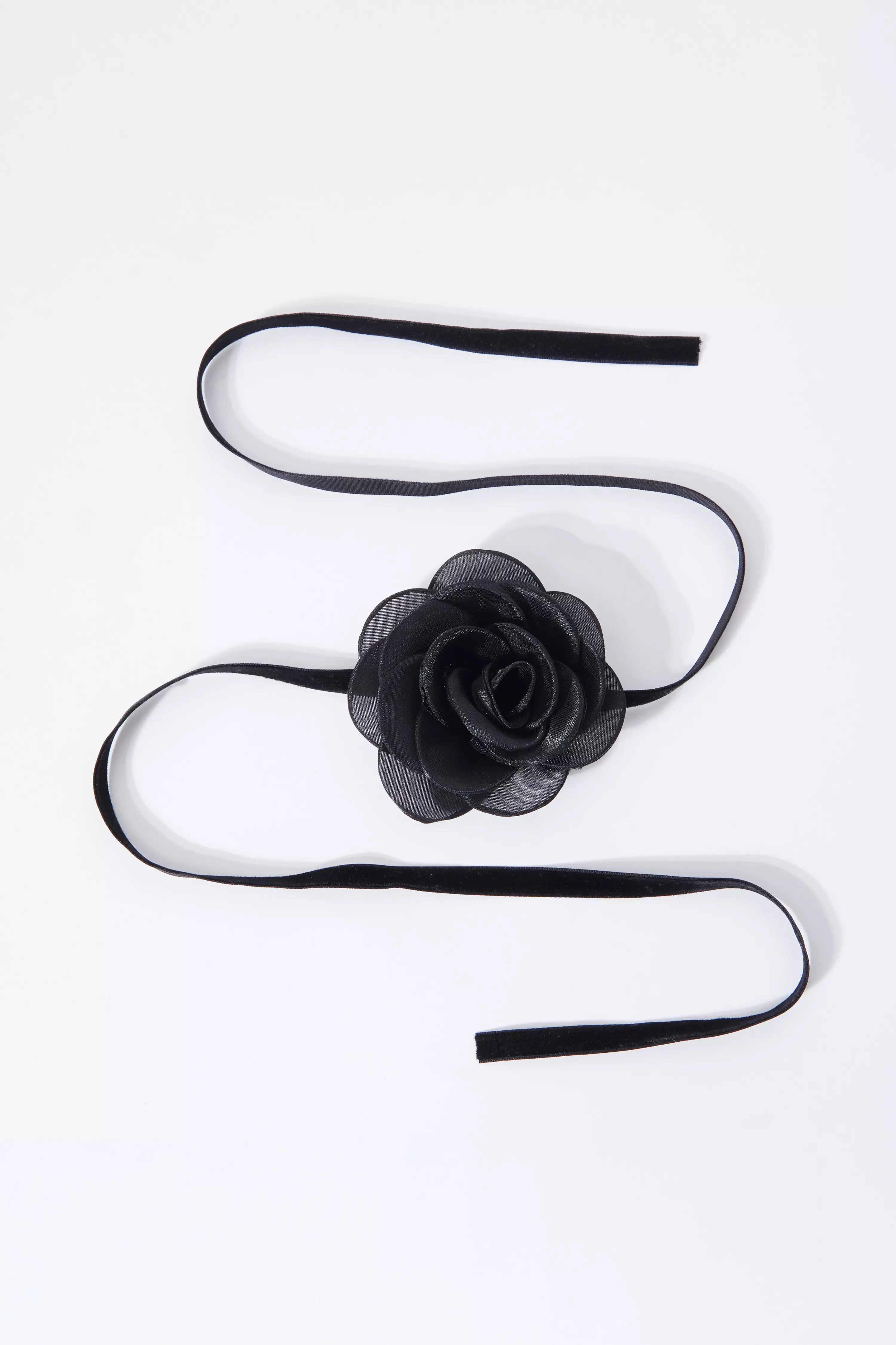 Black Corsage Choker Necklace