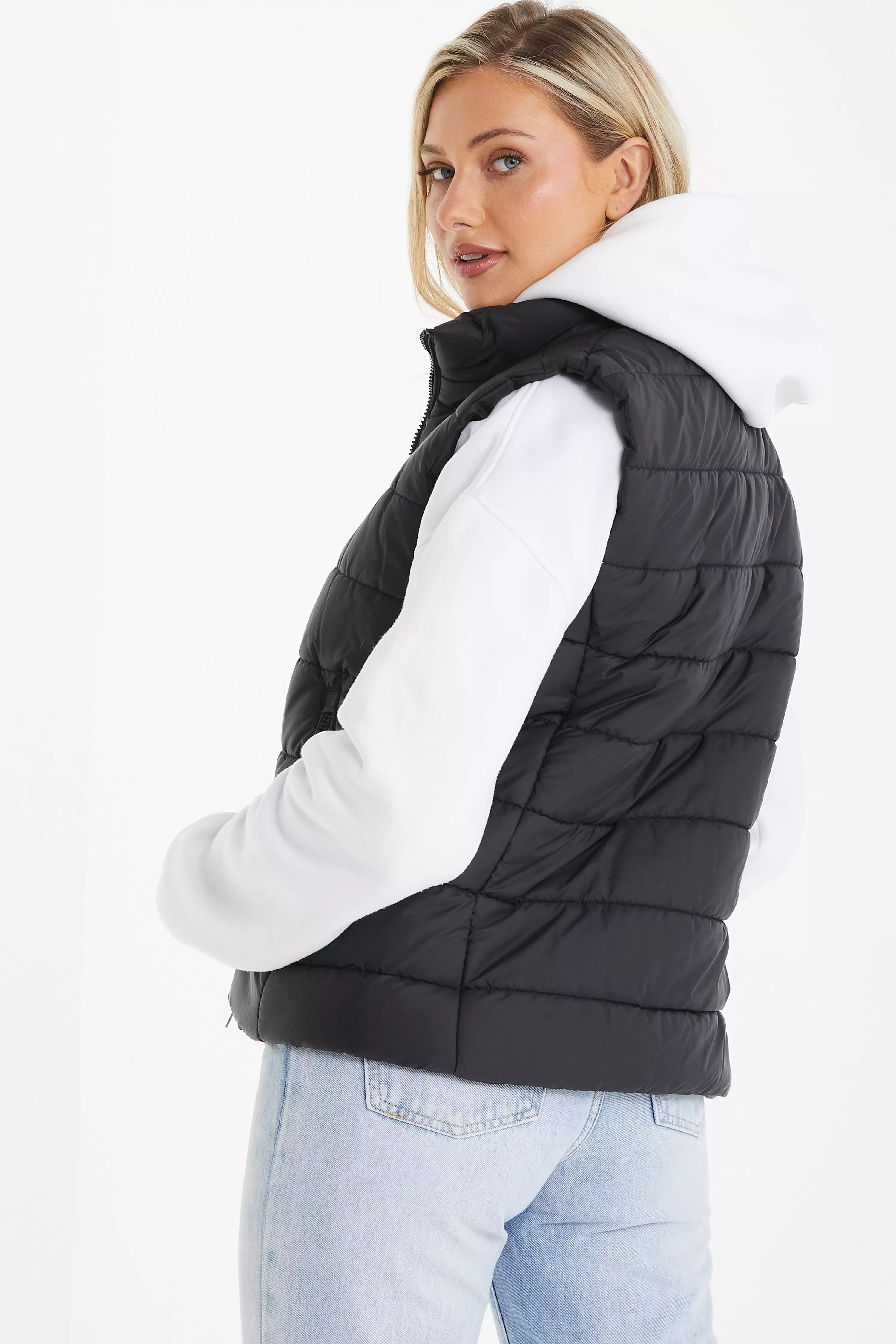 Black Padded Gilet