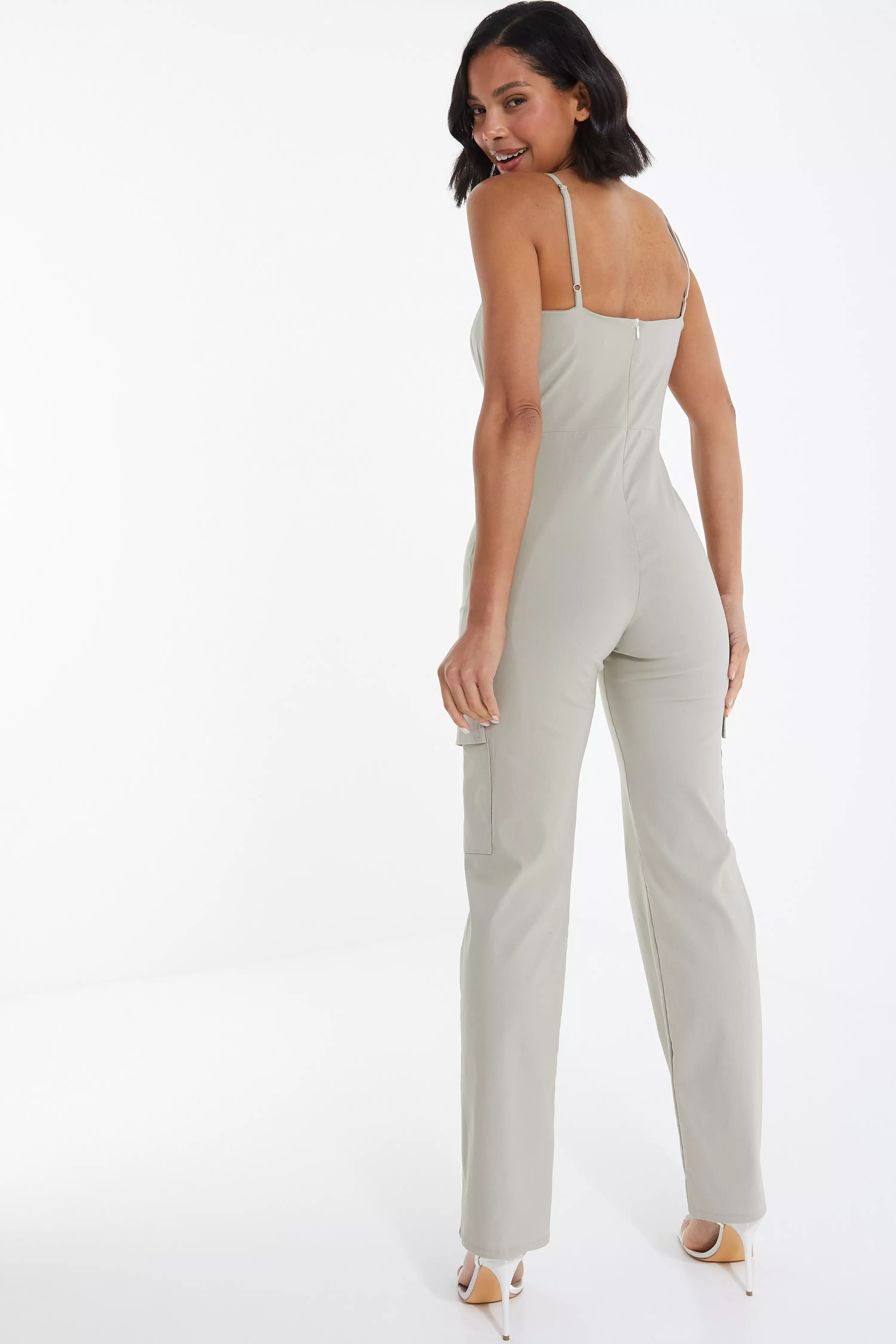 Stone Corset Cargo Jumpsuit