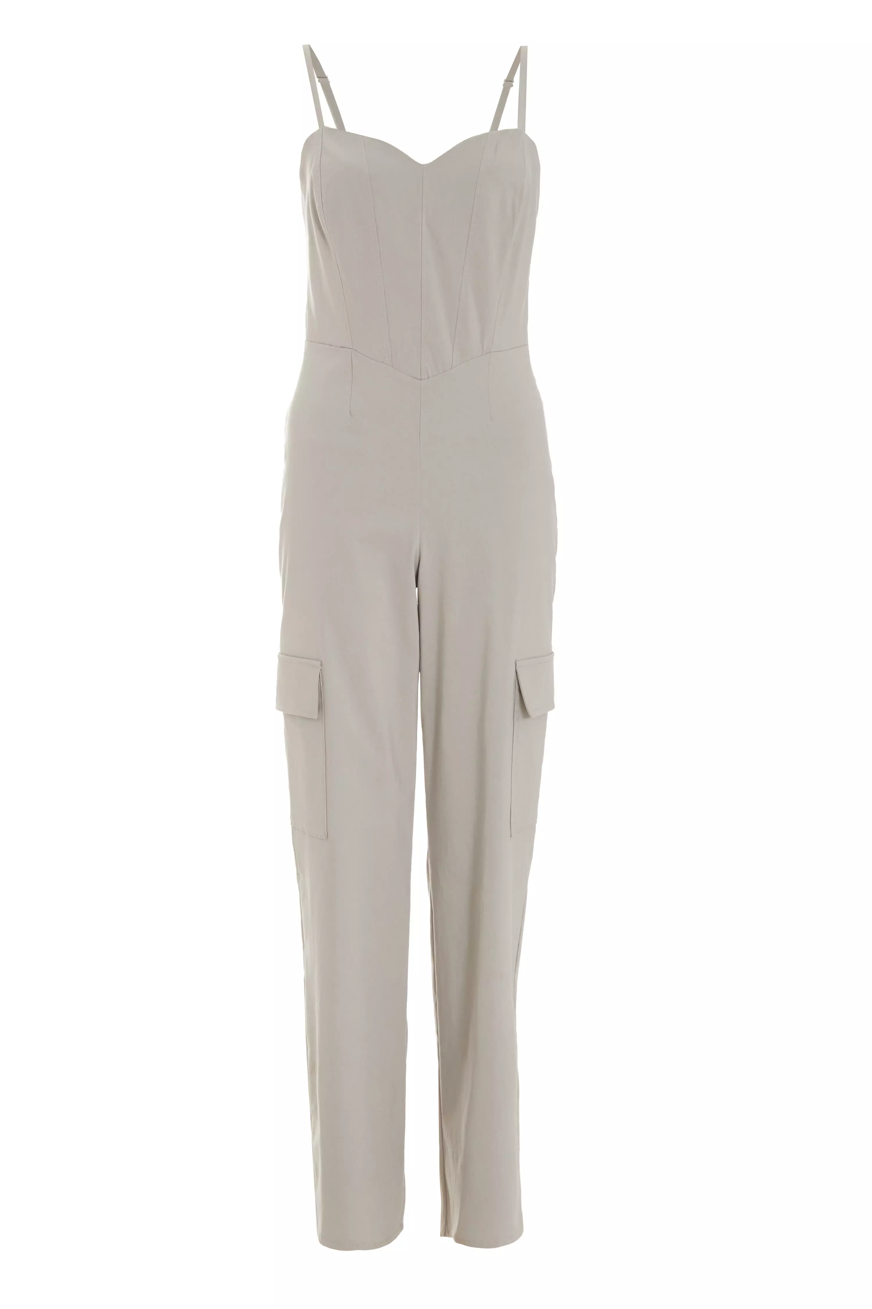 Stone Corset Cargo Jumpsuit