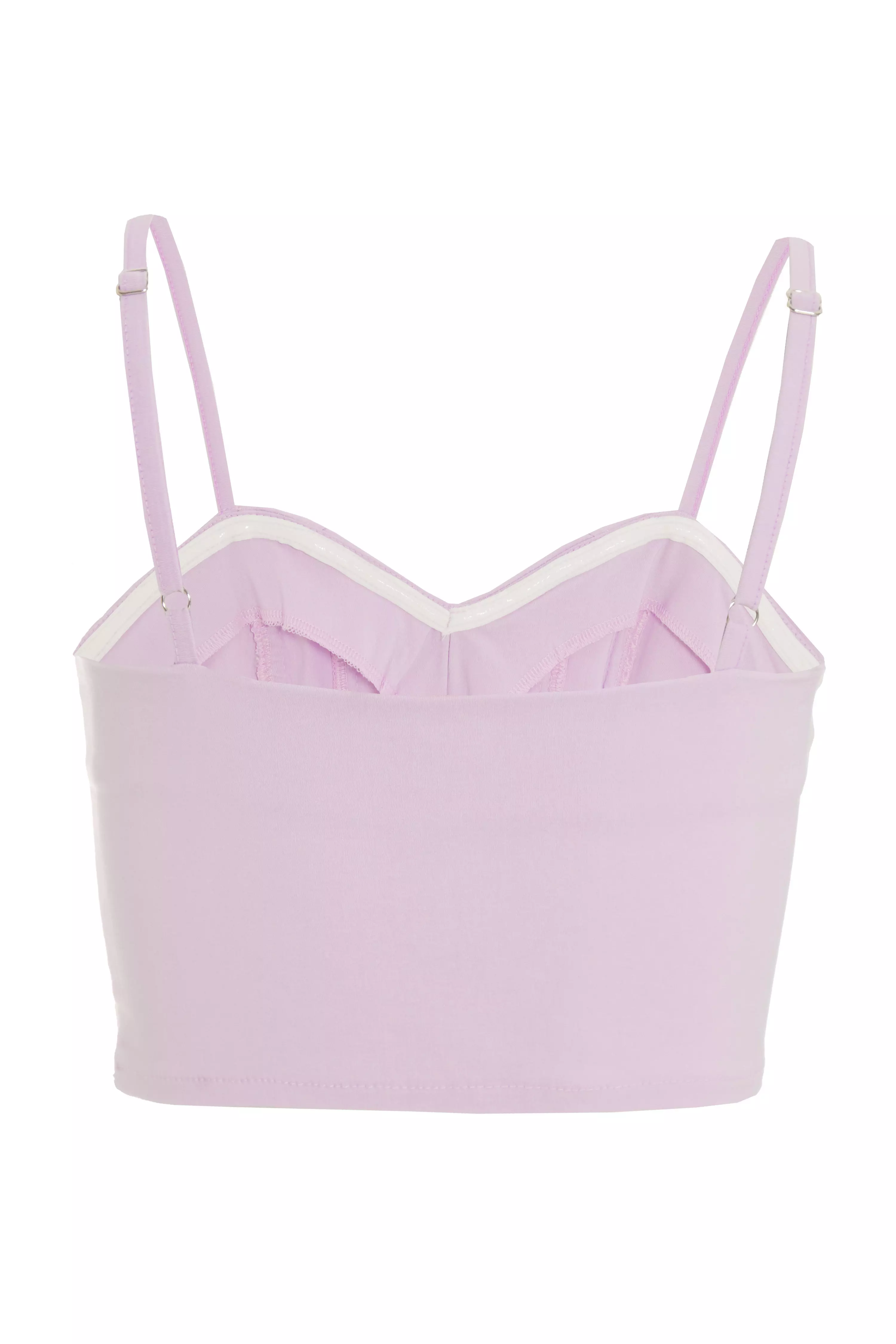 Lilac Cropped Corset Top