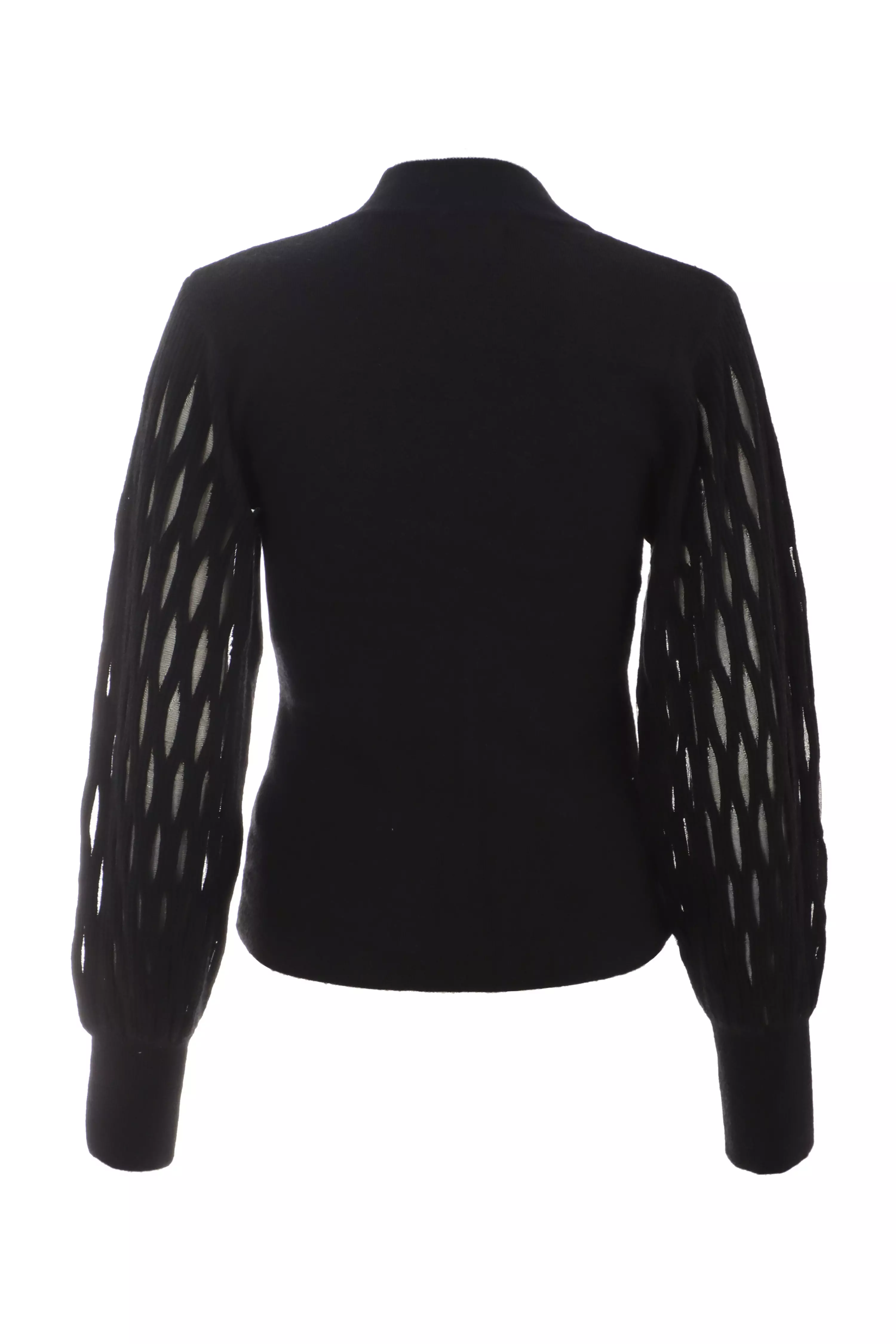 Black Knitted Cut Out Jumper