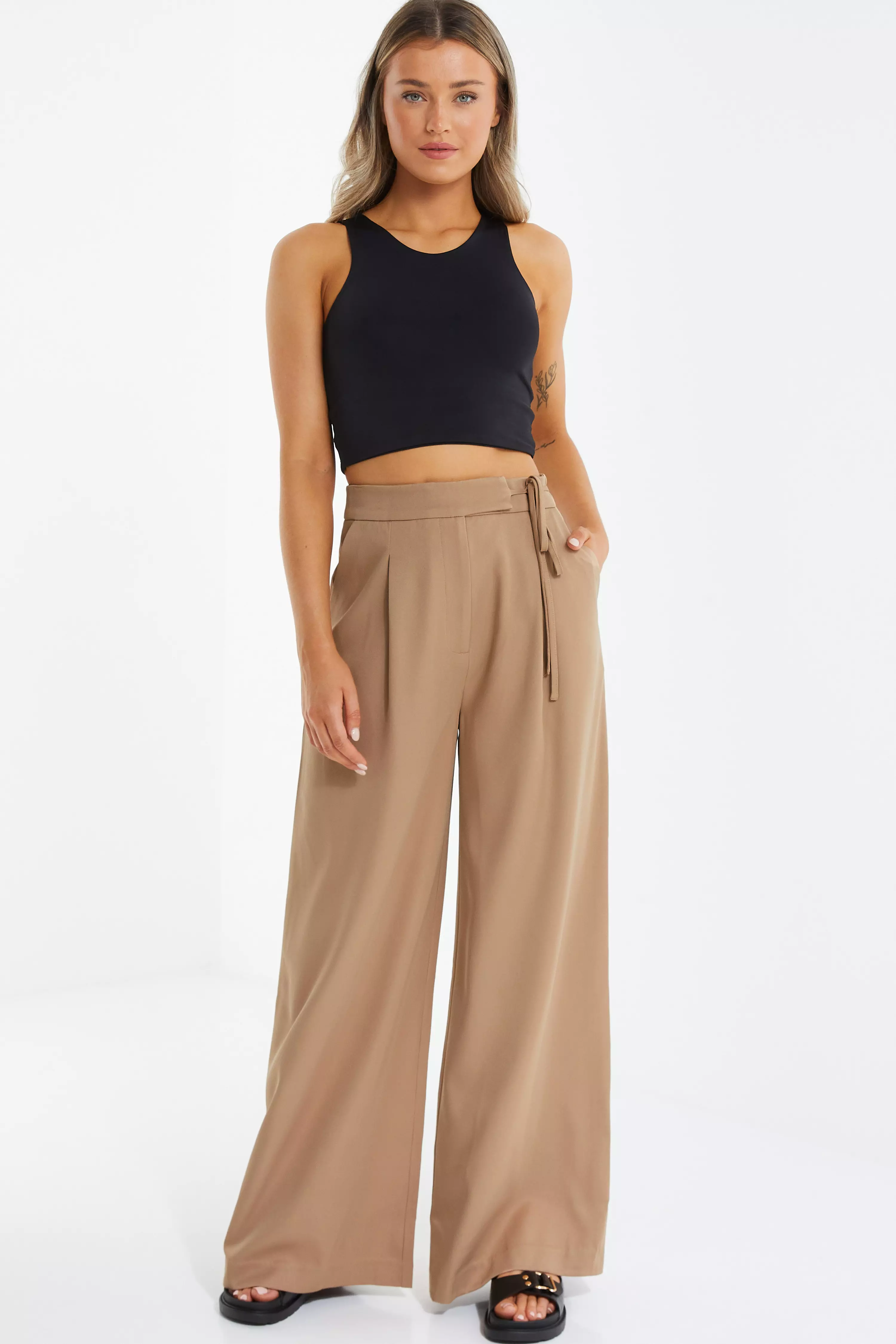 Womens Trousers, Ladies Cropped, Wide Leg & High Waisted Trousers