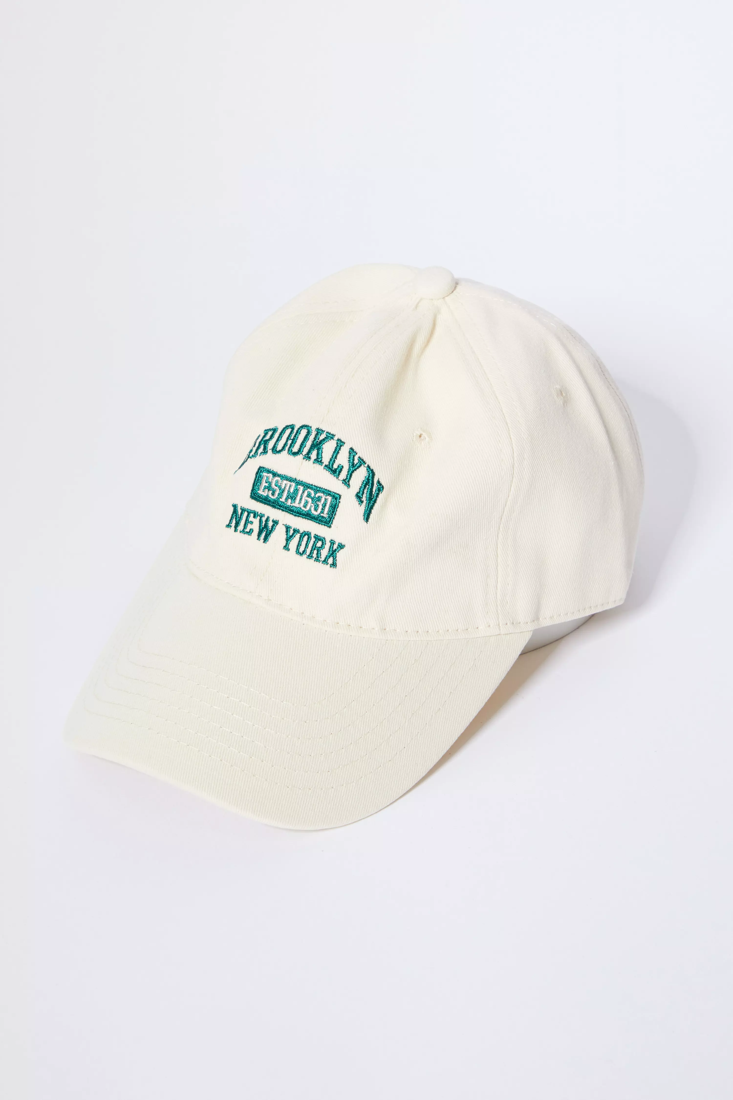 Cream Slogan Cap