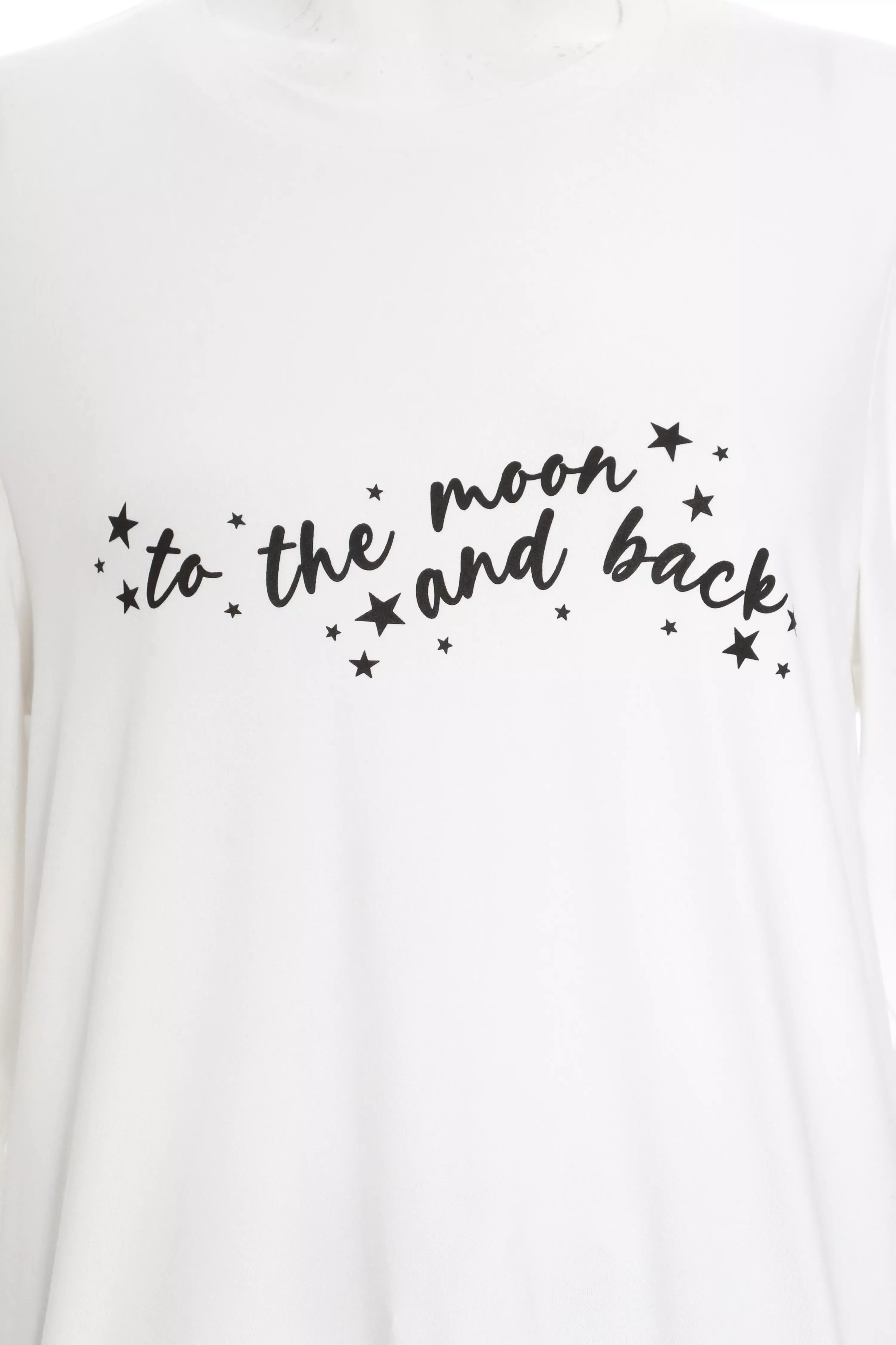 Black Moon Print Pyjama Set