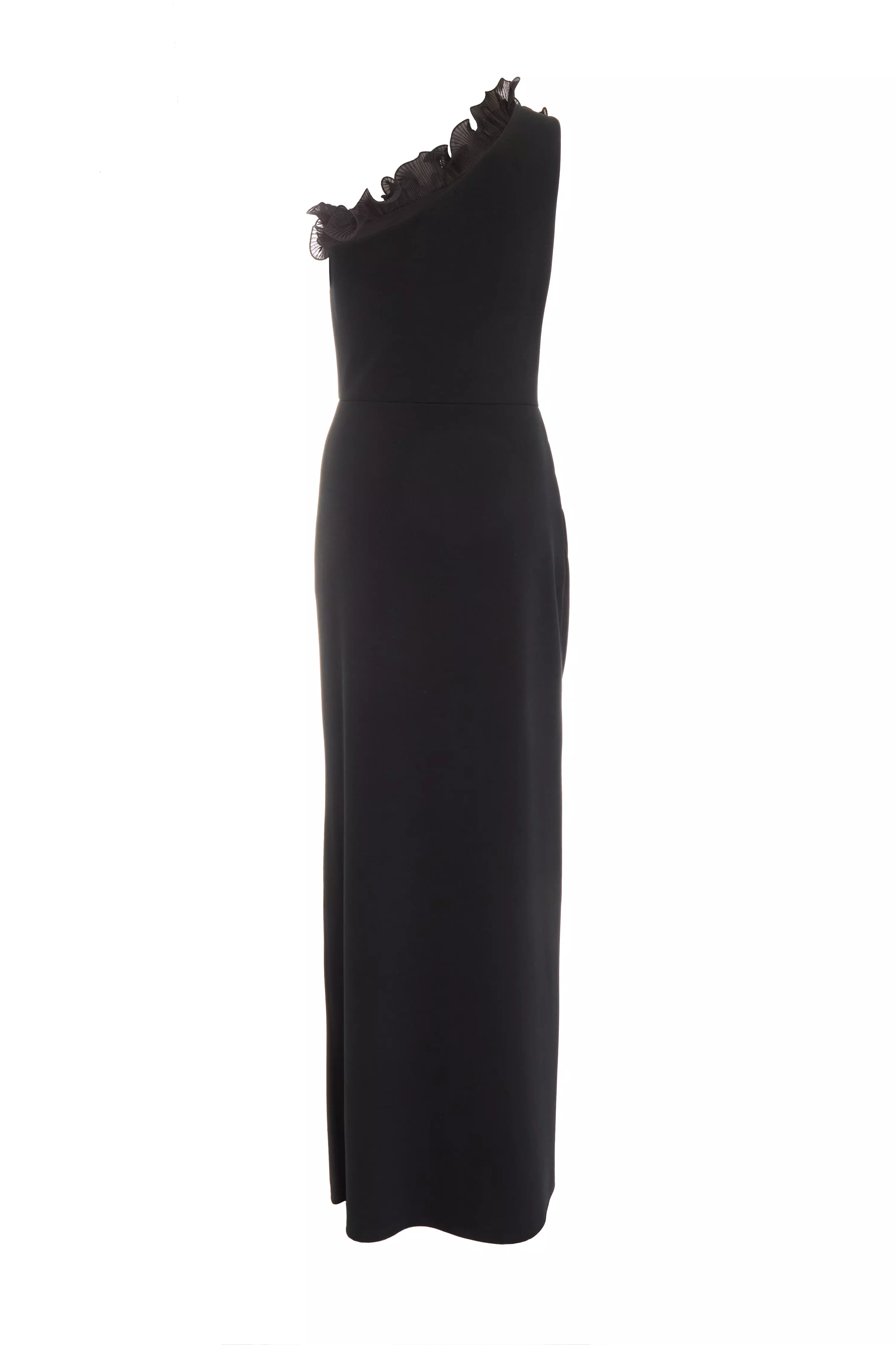 Black One Shoulder Maxi Dress