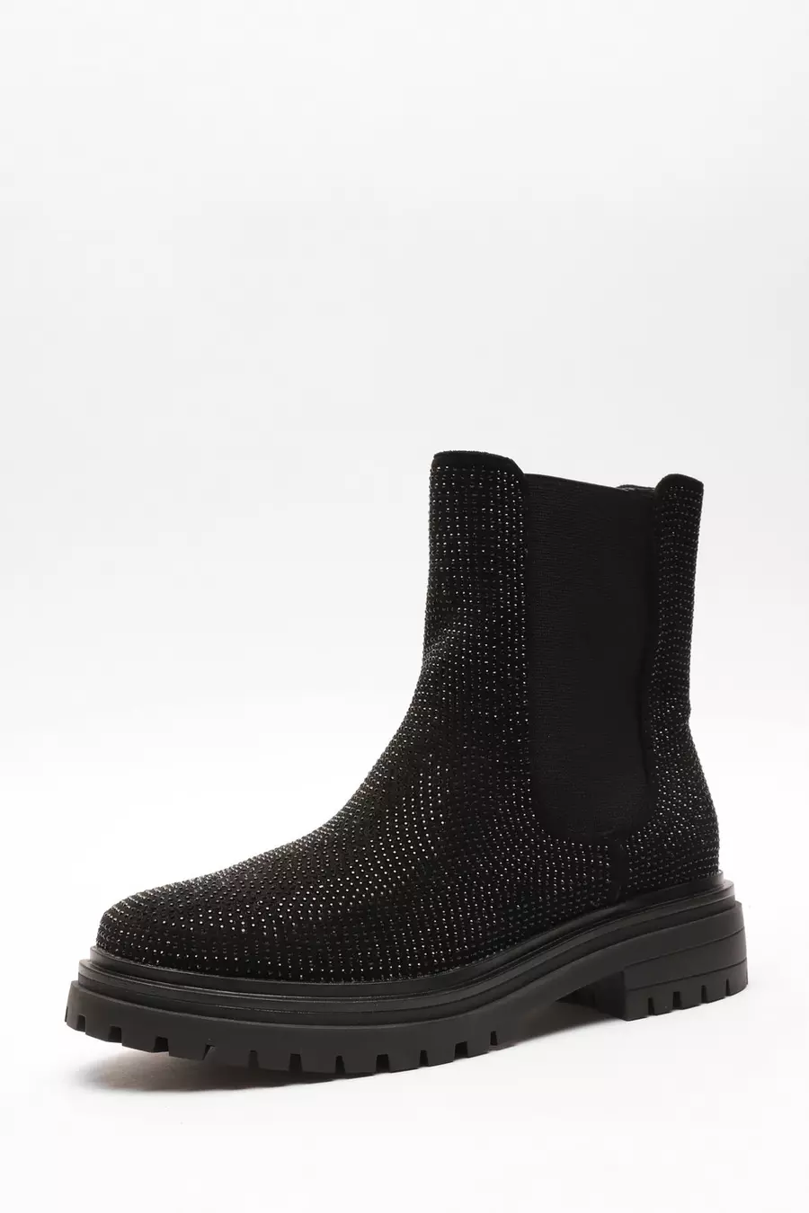 Black chelsea boots with studs best sale