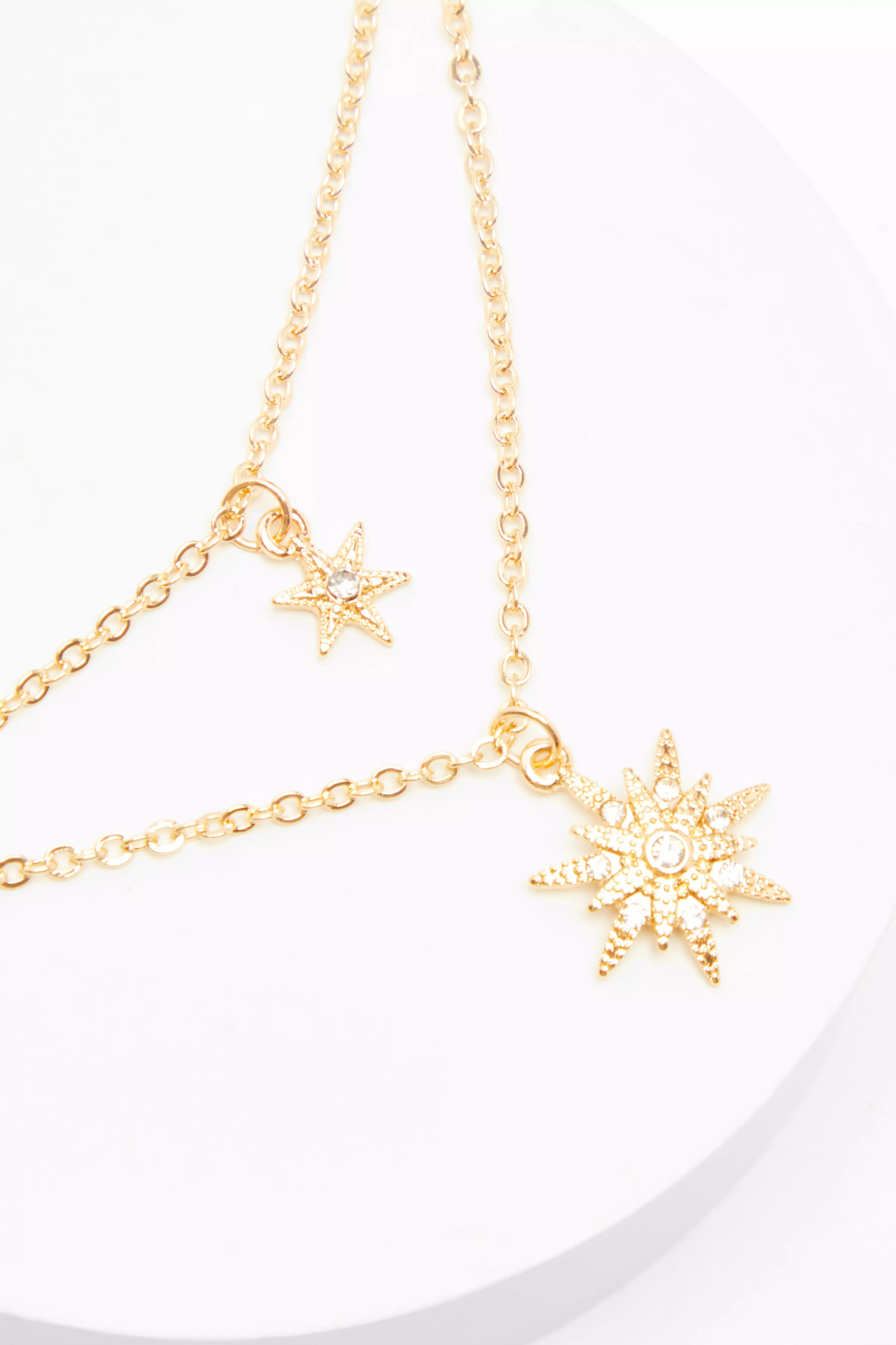 Gold Star Layered Necklace