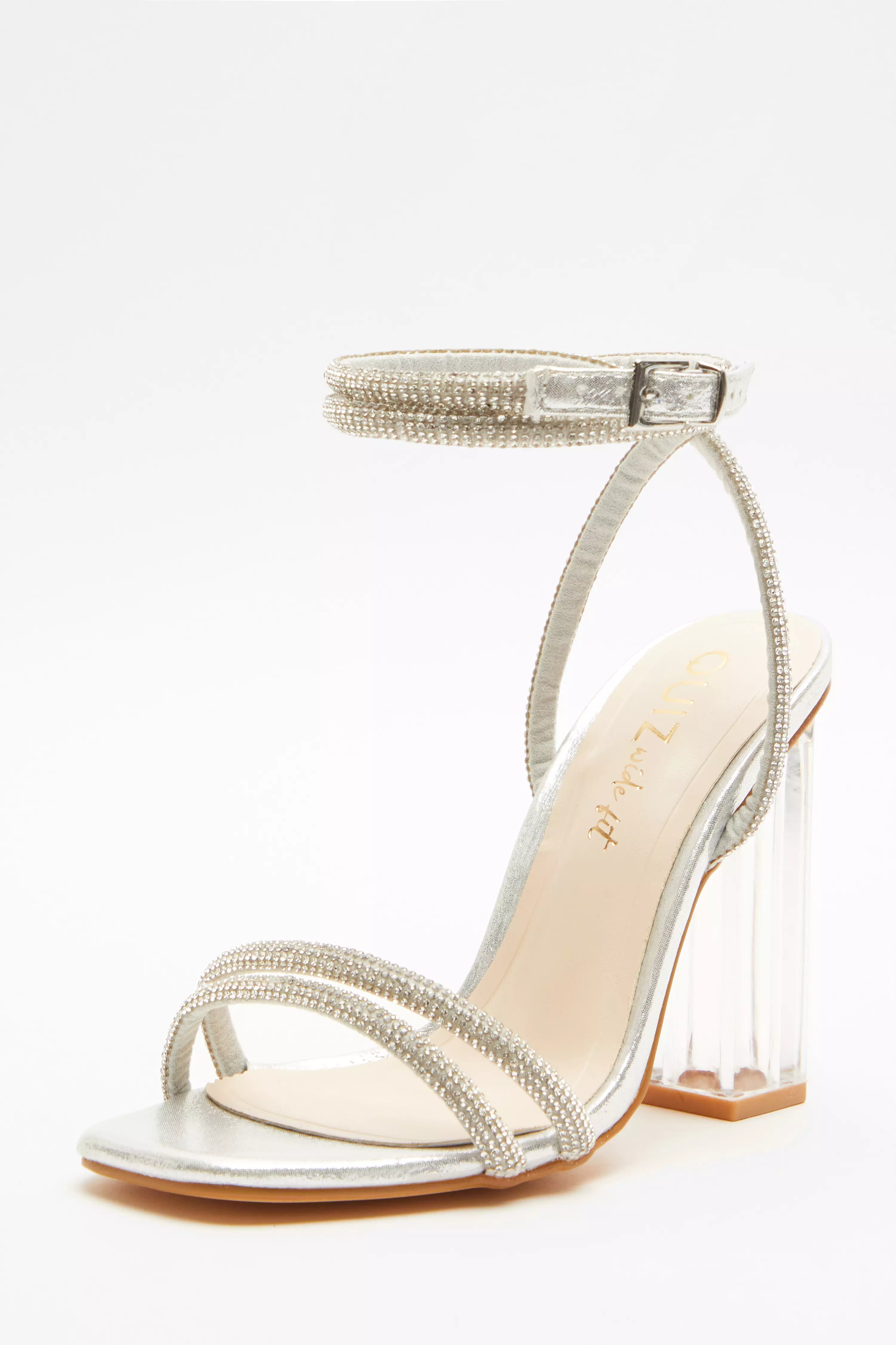 Wide fit clear online sandals