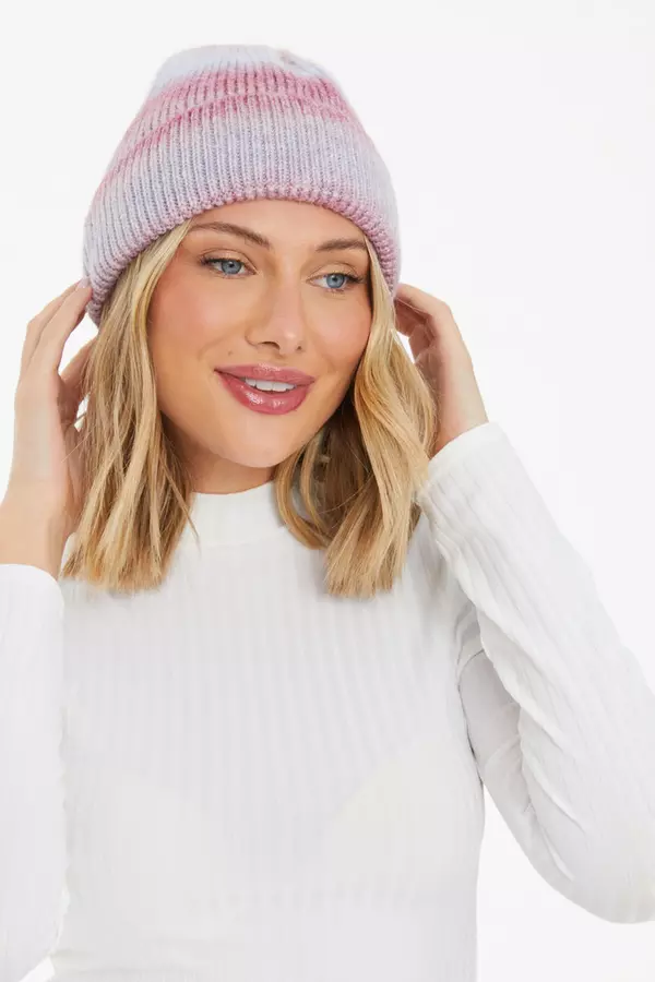 Multicolour Knit Beanie Hat