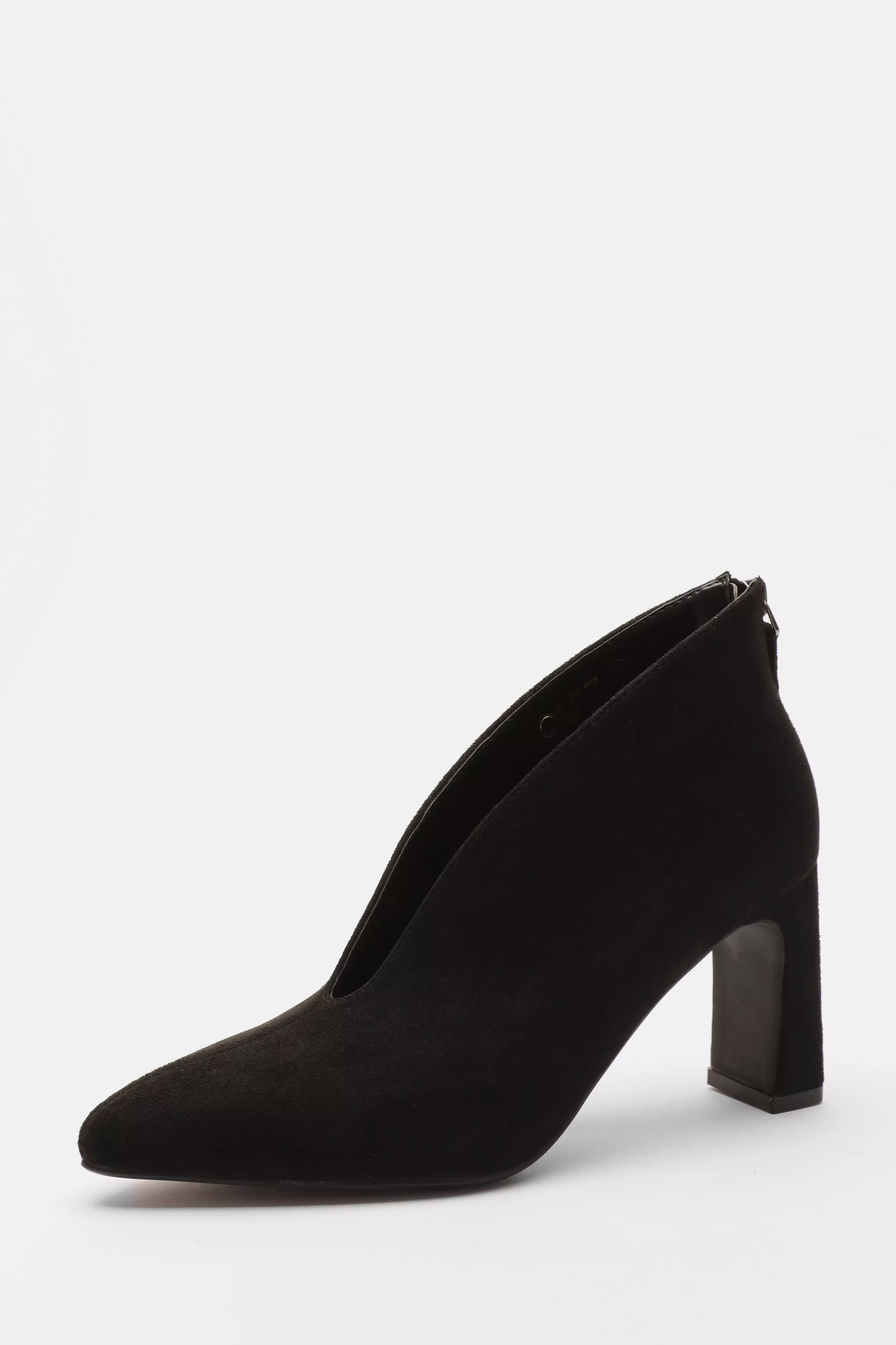 Black Block Heel Shoes Boots