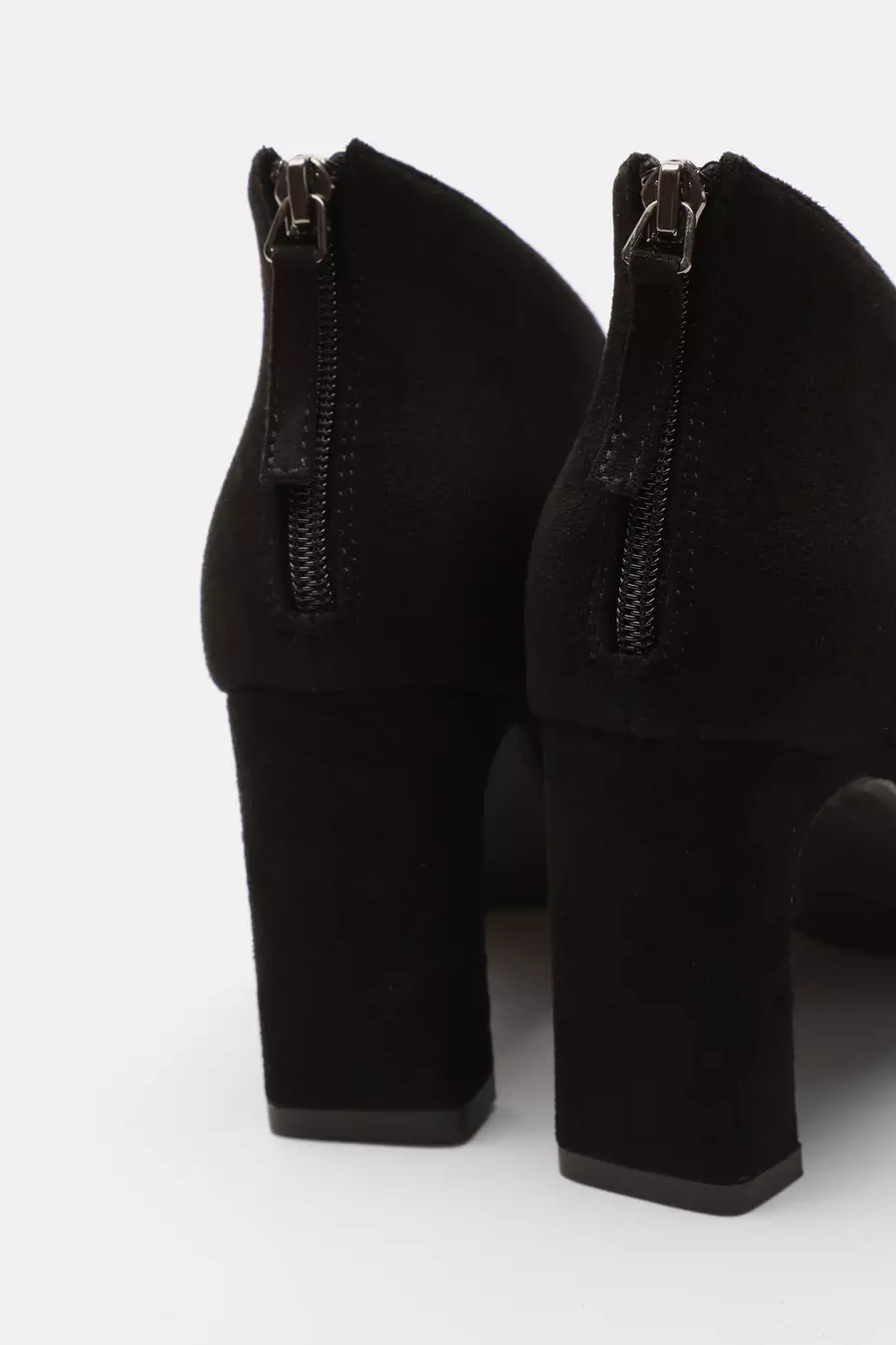 Black Block Heel Shoes Boots QUIZ Clothing