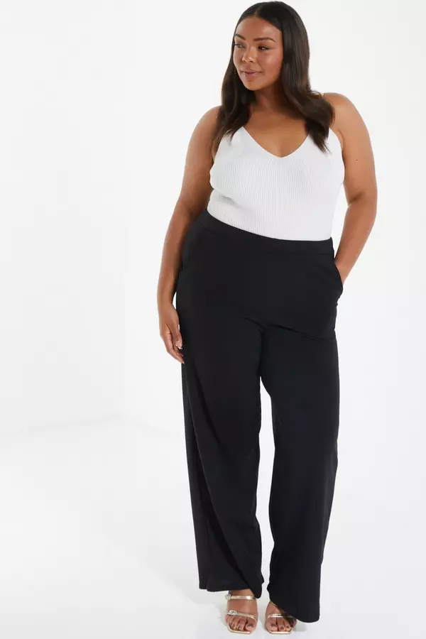 Curve Black Palazzo Trousers