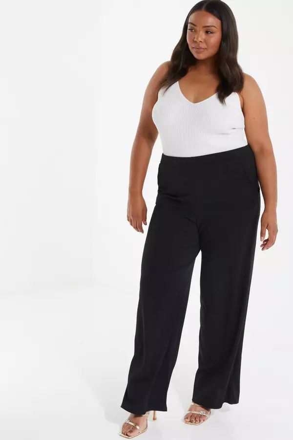 Curve Black Palazzo Trousers
