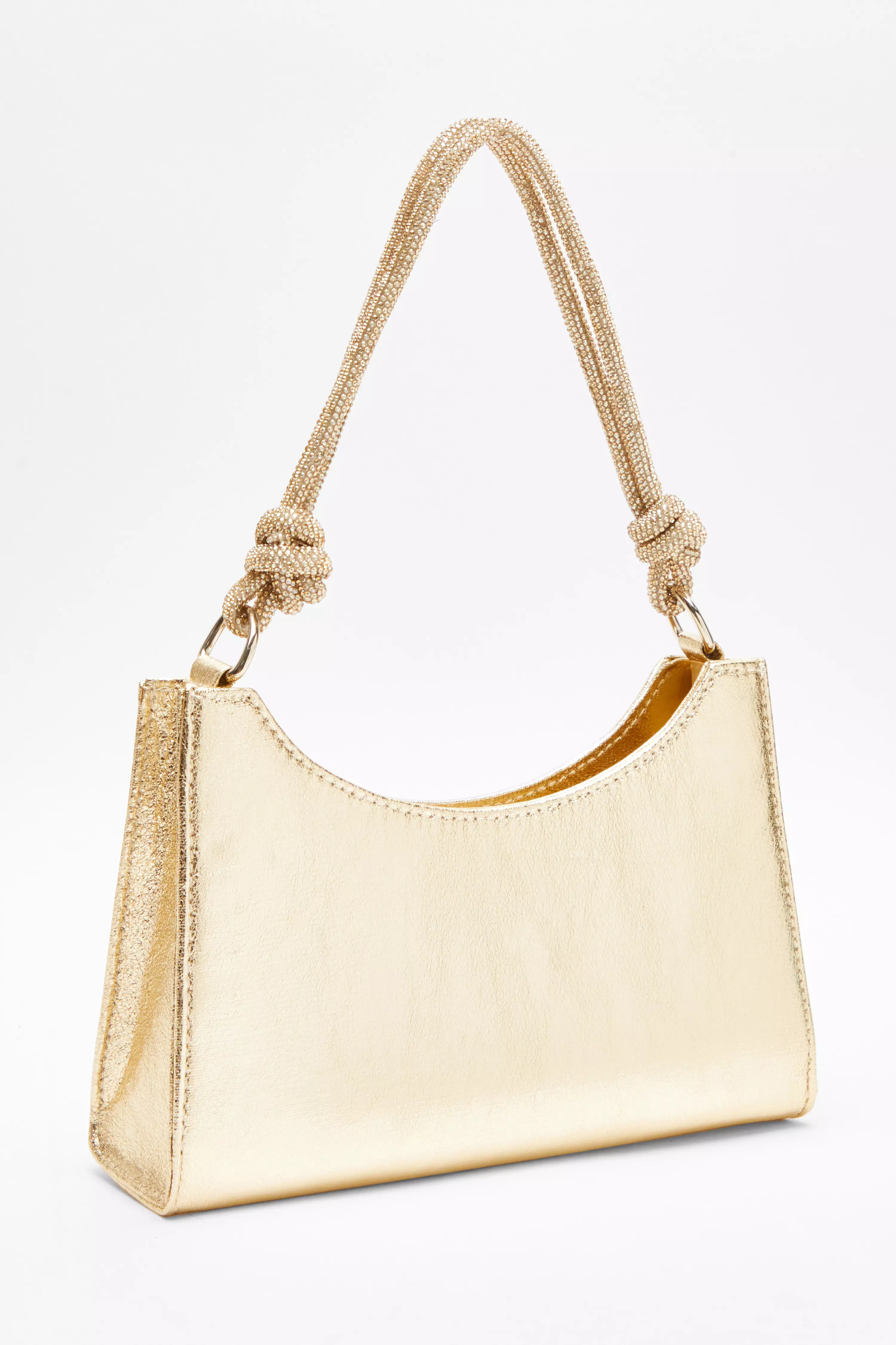 Gold Foil Knot Shoulder Bag