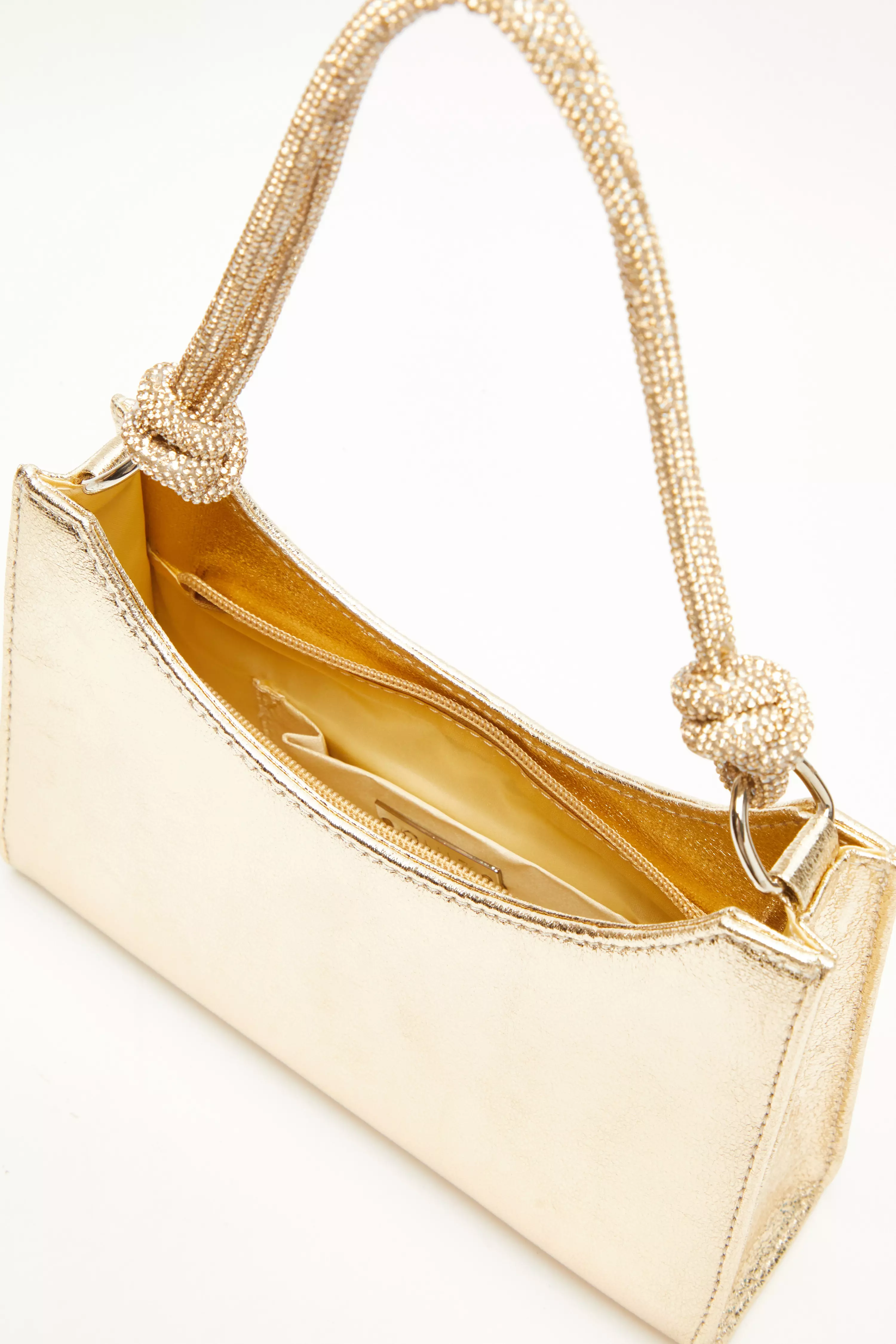 Gold Foil Knot Shoulder Bag