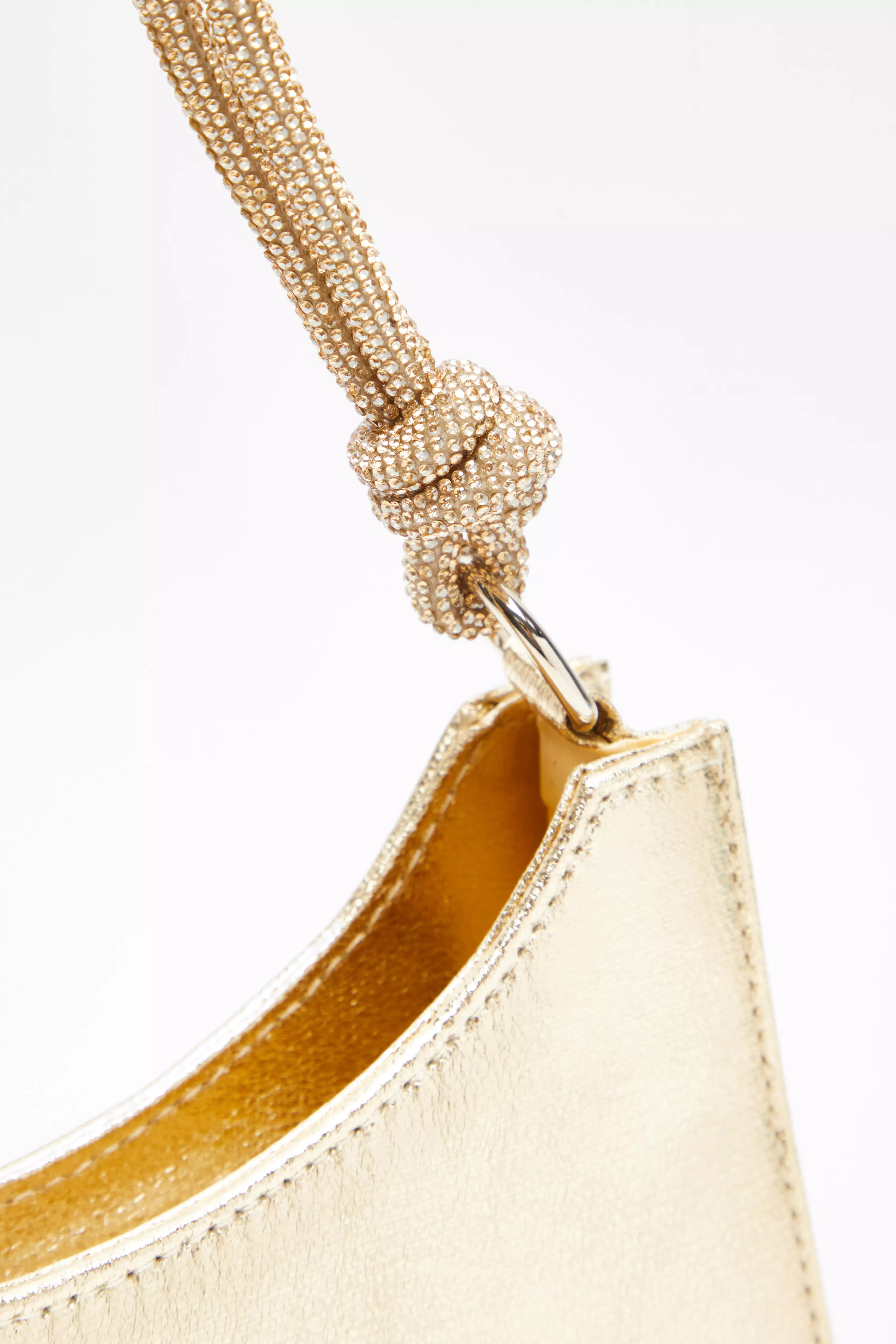 Gold Foil Knot Shoulder Bag