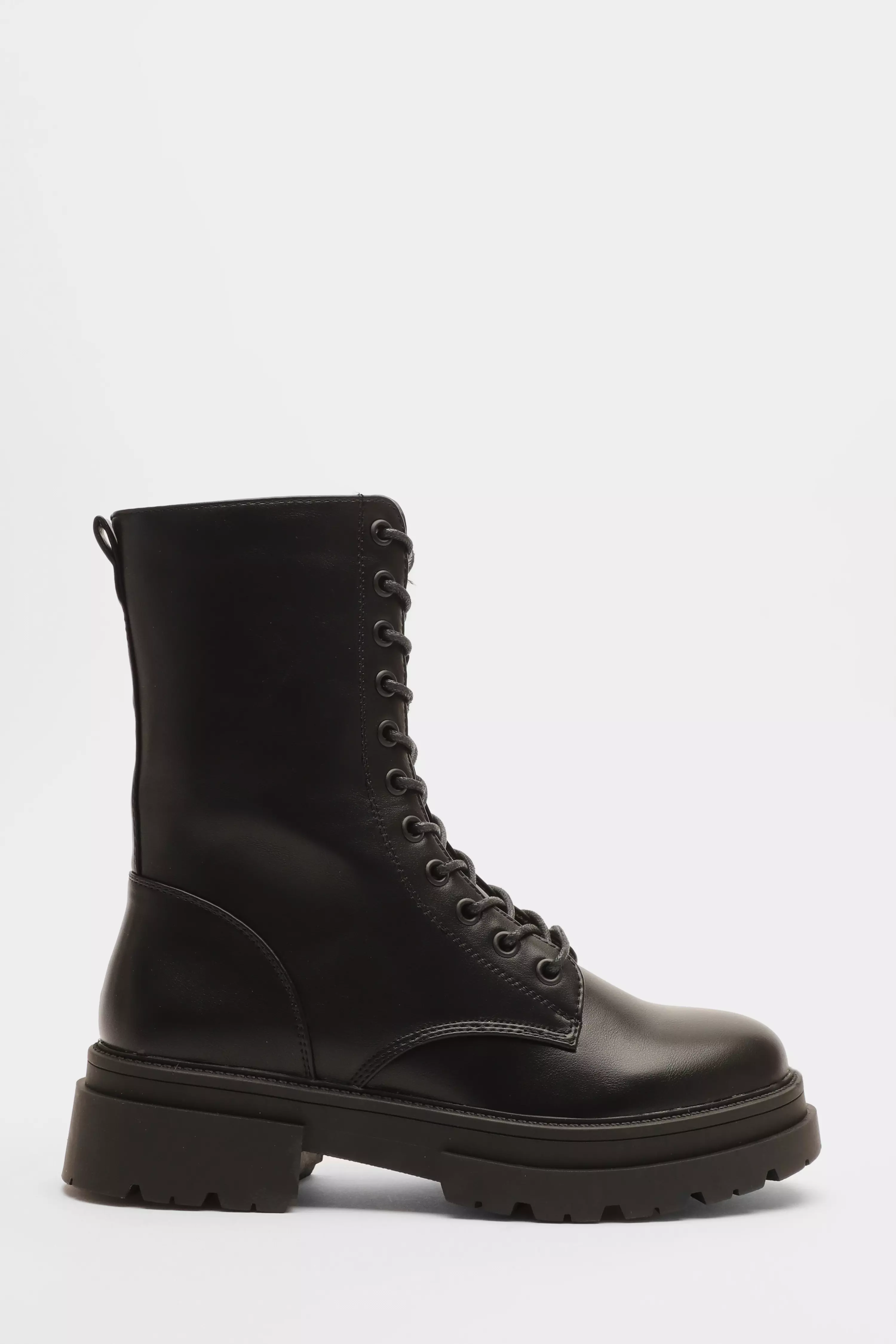 Faux lace up outlet boots