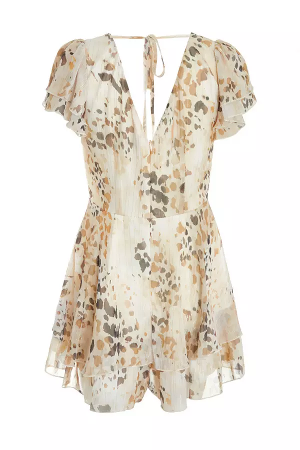 Stone Floral Playsuit