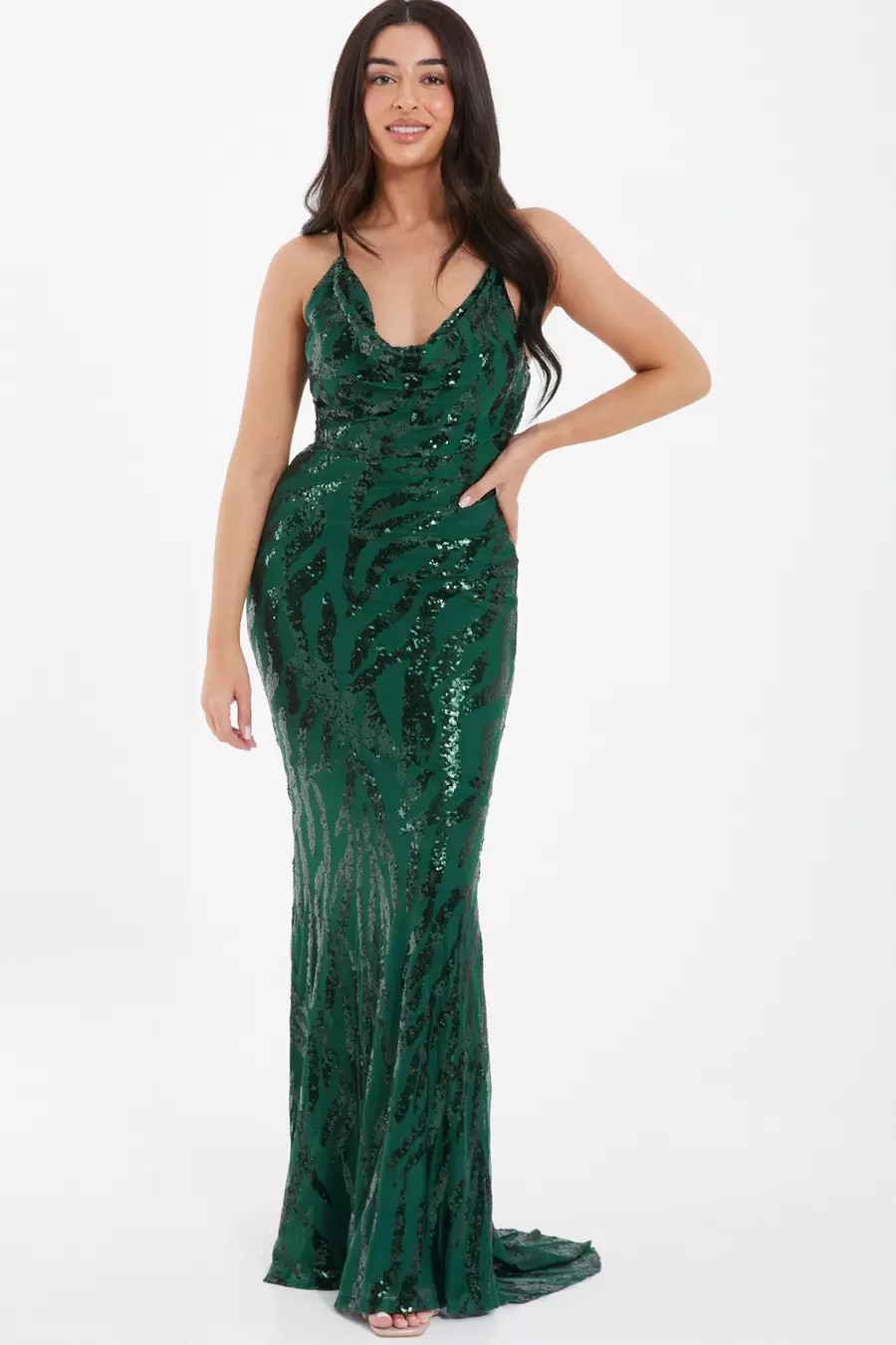 Petite maxi sequin dress best sale