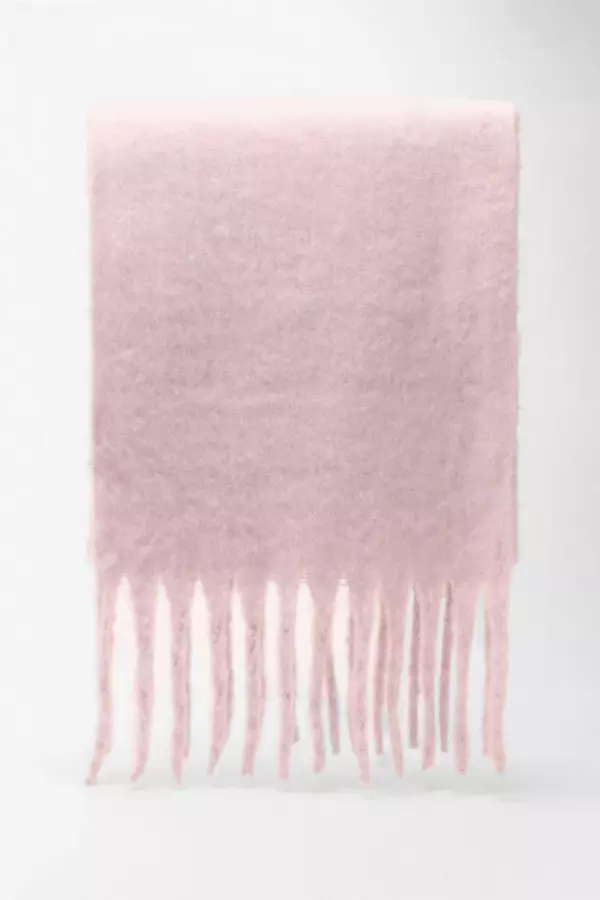 Lilac Knit Scarf