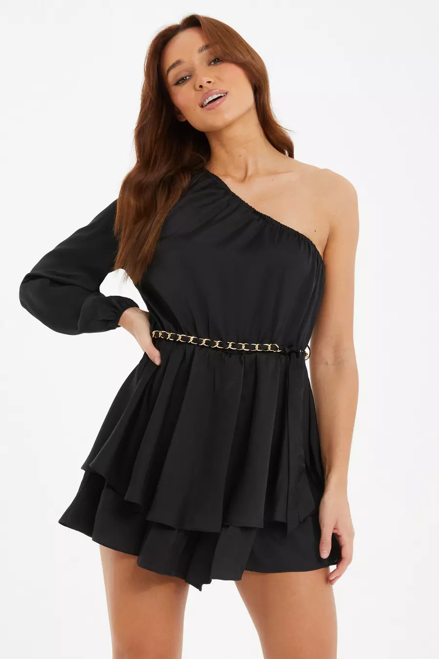 One sleeve playsuit on sale