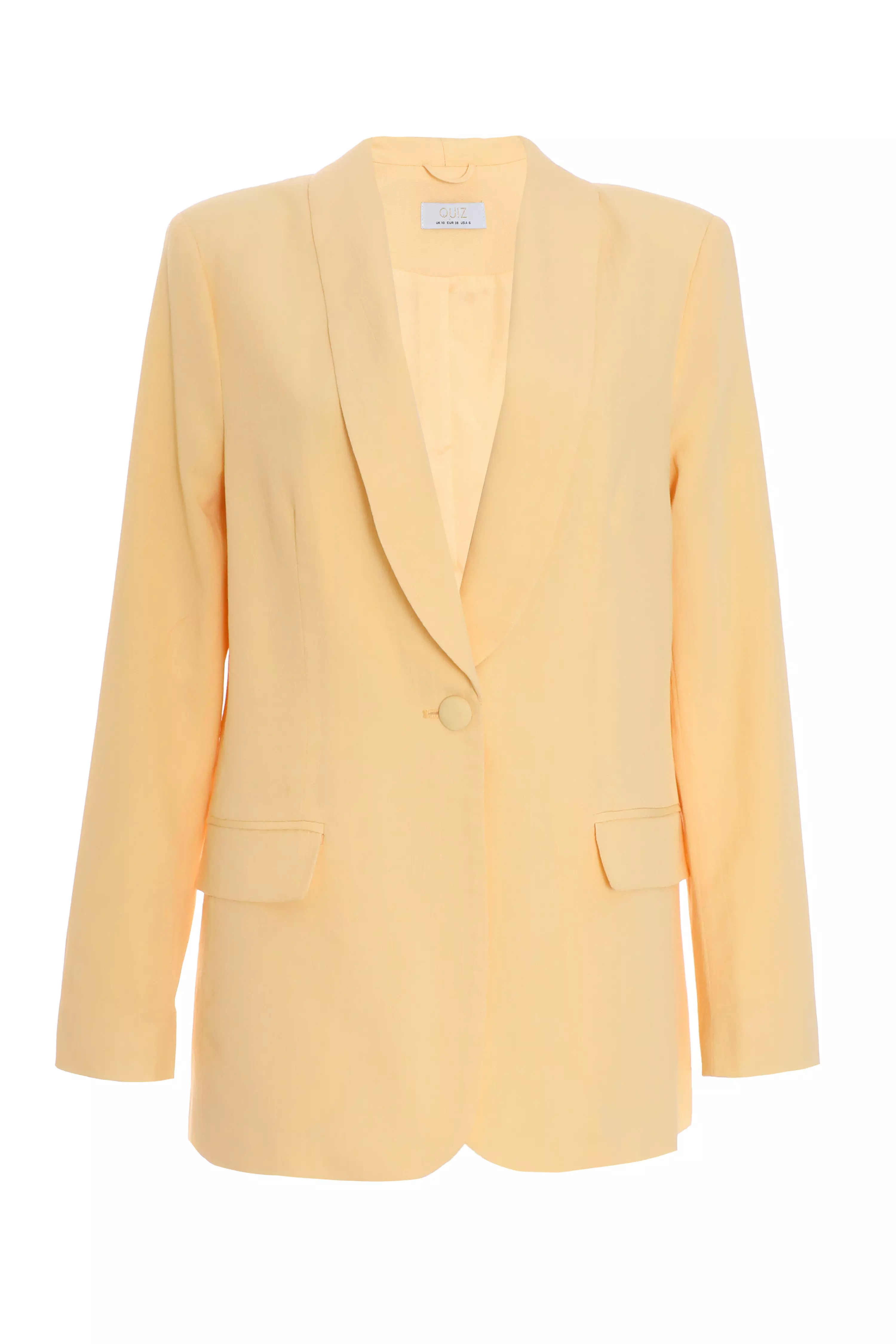 Yellow Linen Blazer