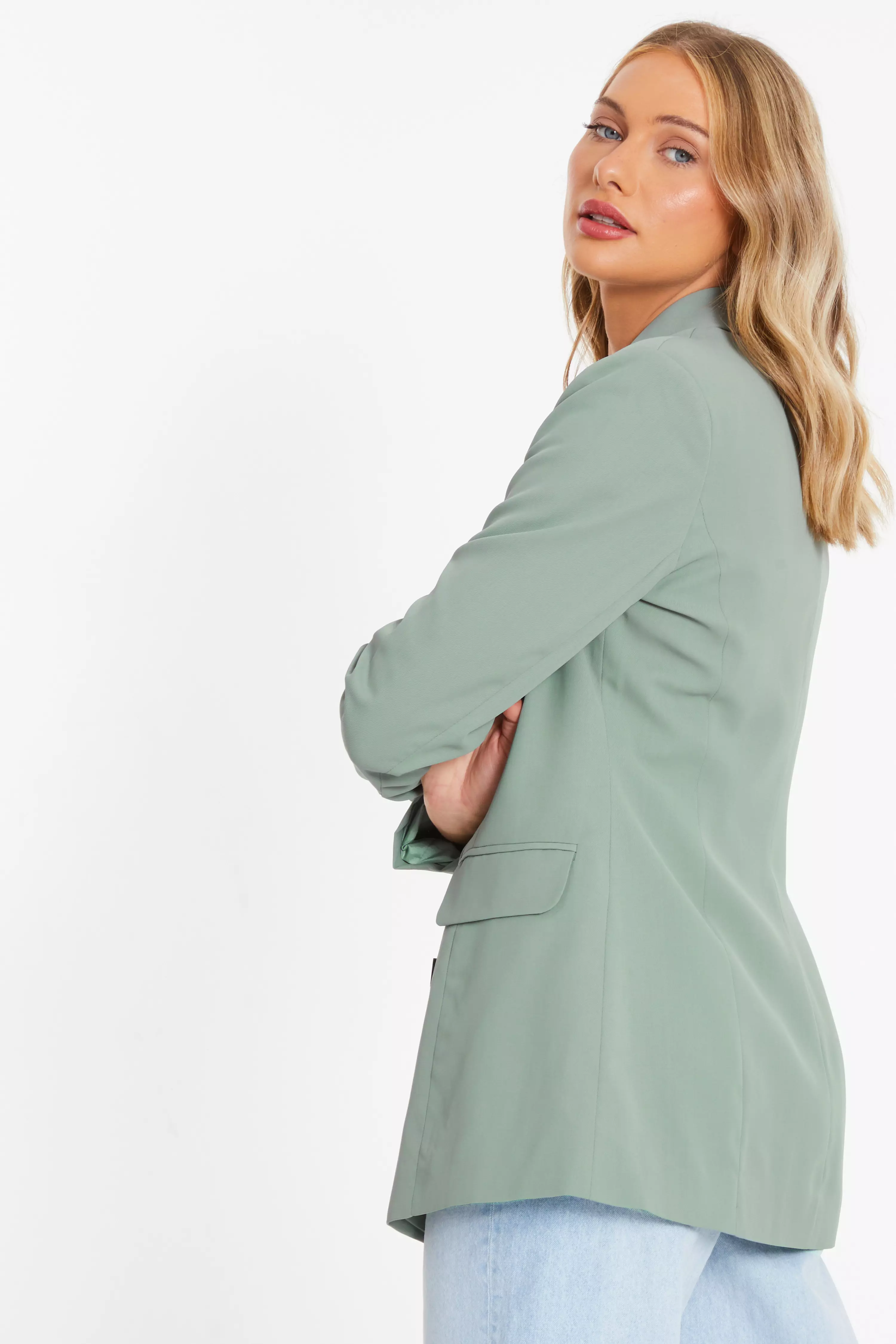 Khaki Tailored Blazer