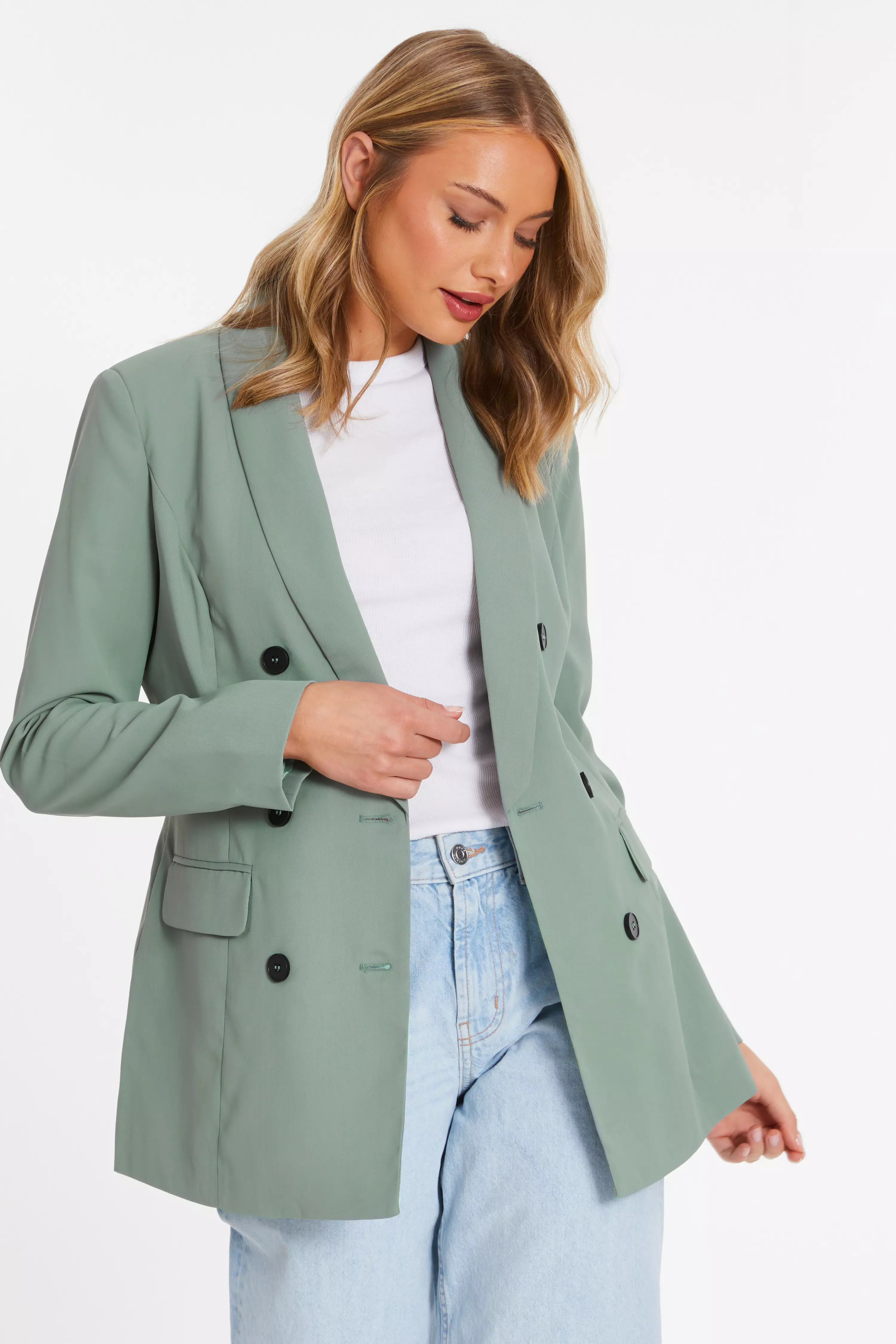 Khaki Tailored Blazer