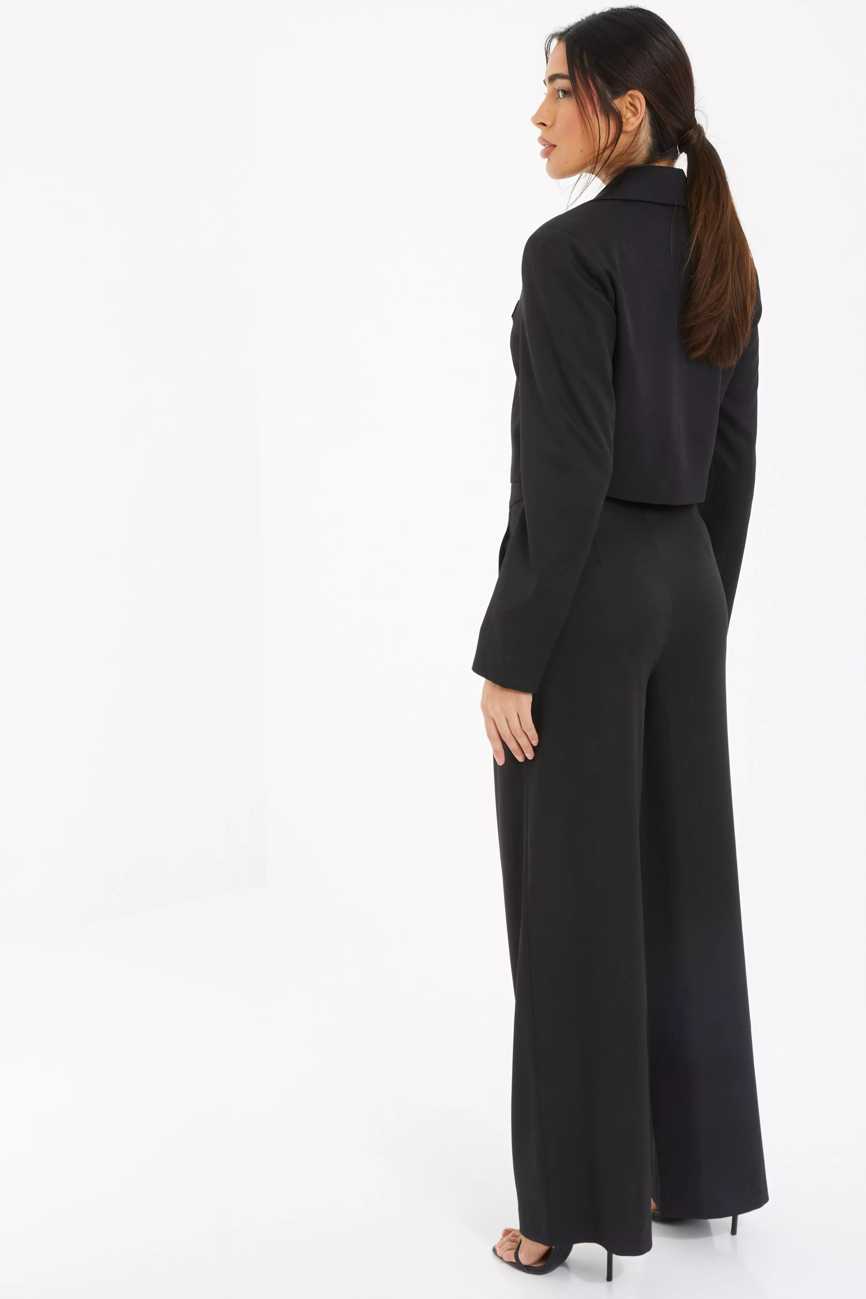 Black Wide Leg Trousers