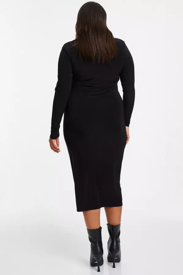 Curve Black Bodycon MidI Dress