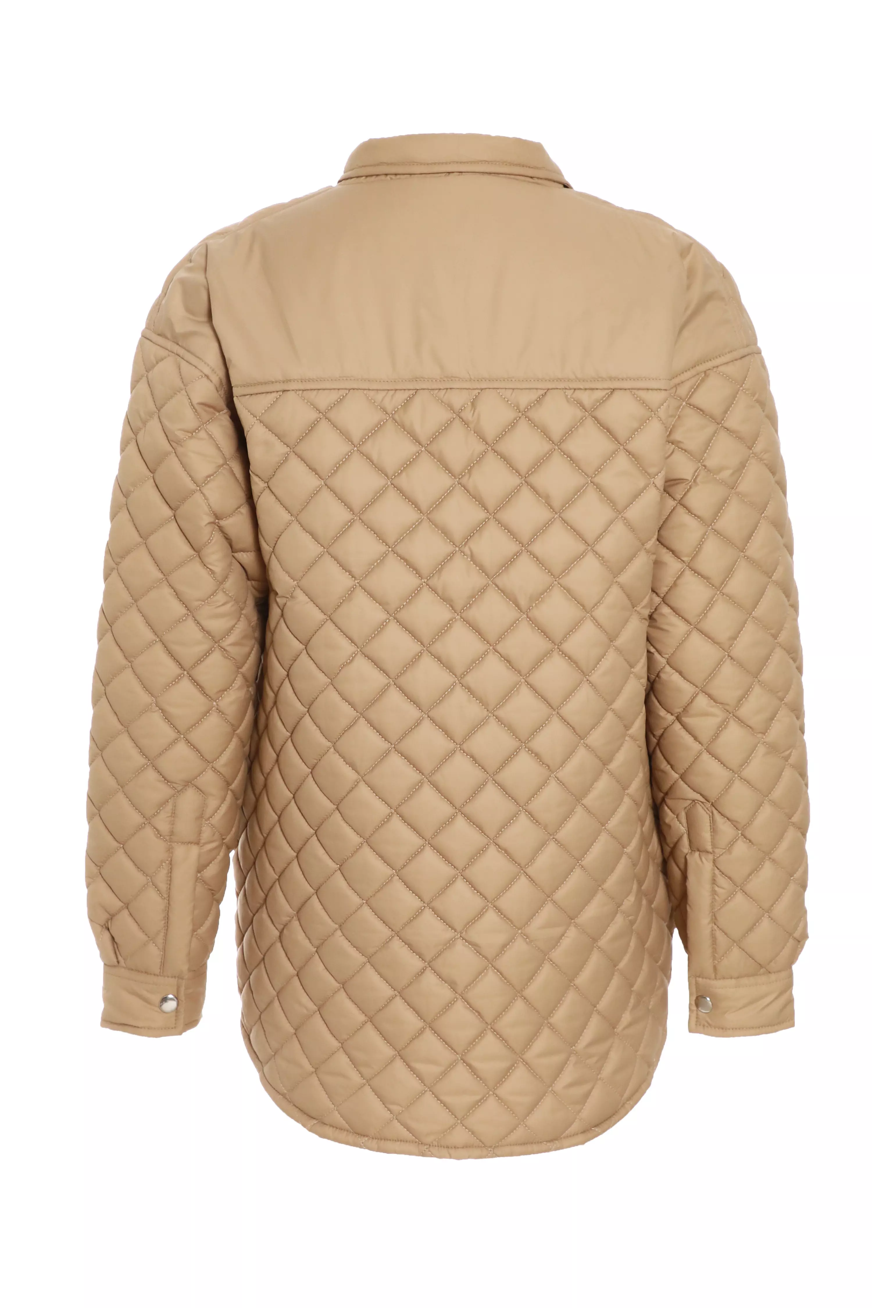 Stone Quilted Shacket