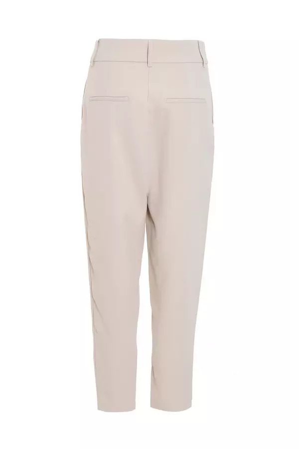 Petite Stone High Waisted Tapered Trousers