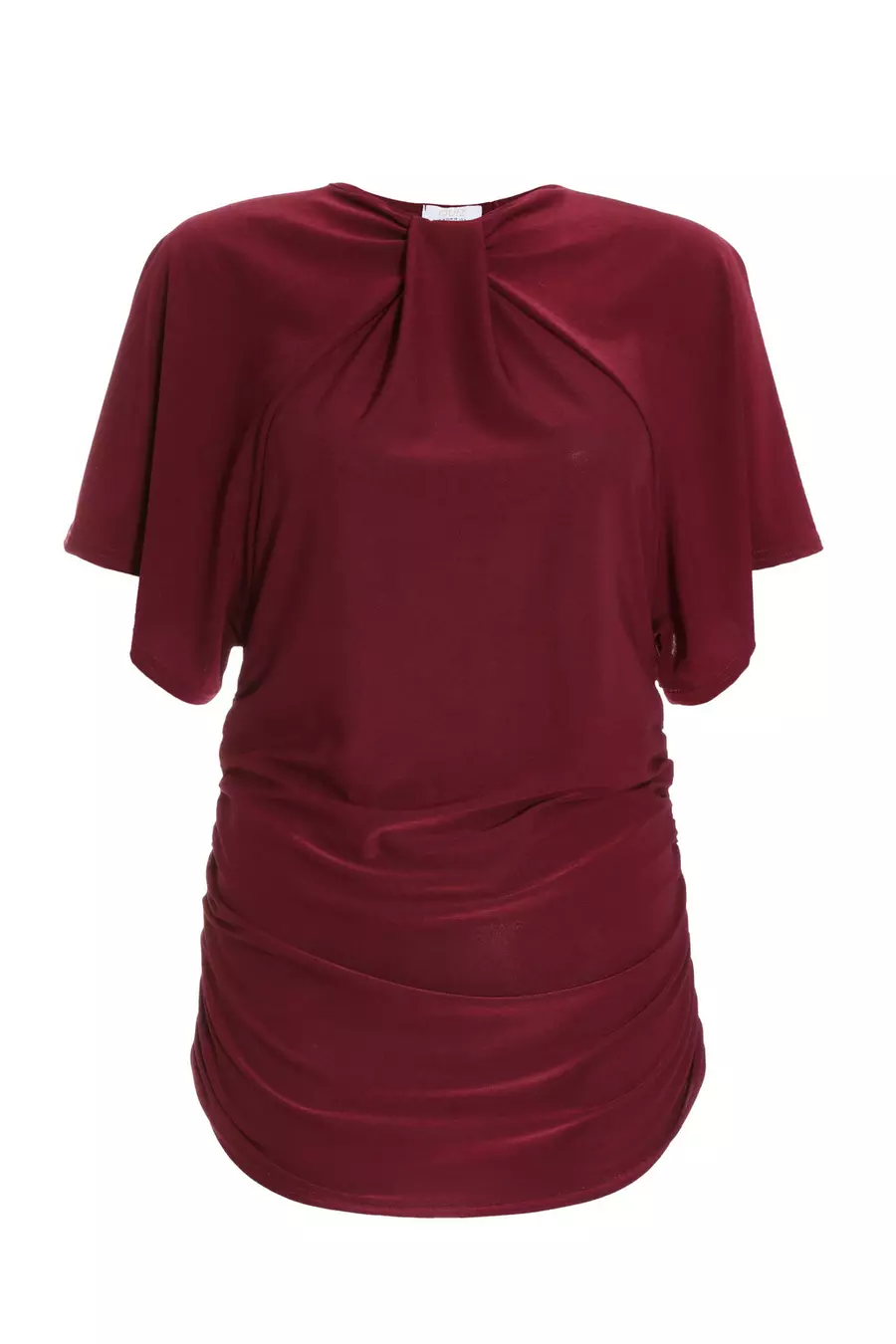 Quiz red batwing dress best sale