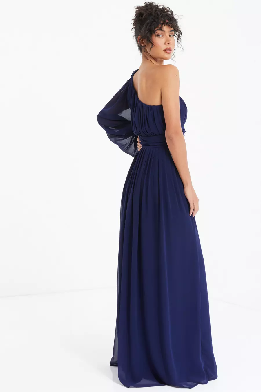 Chiffon blue maxi dress hotsell