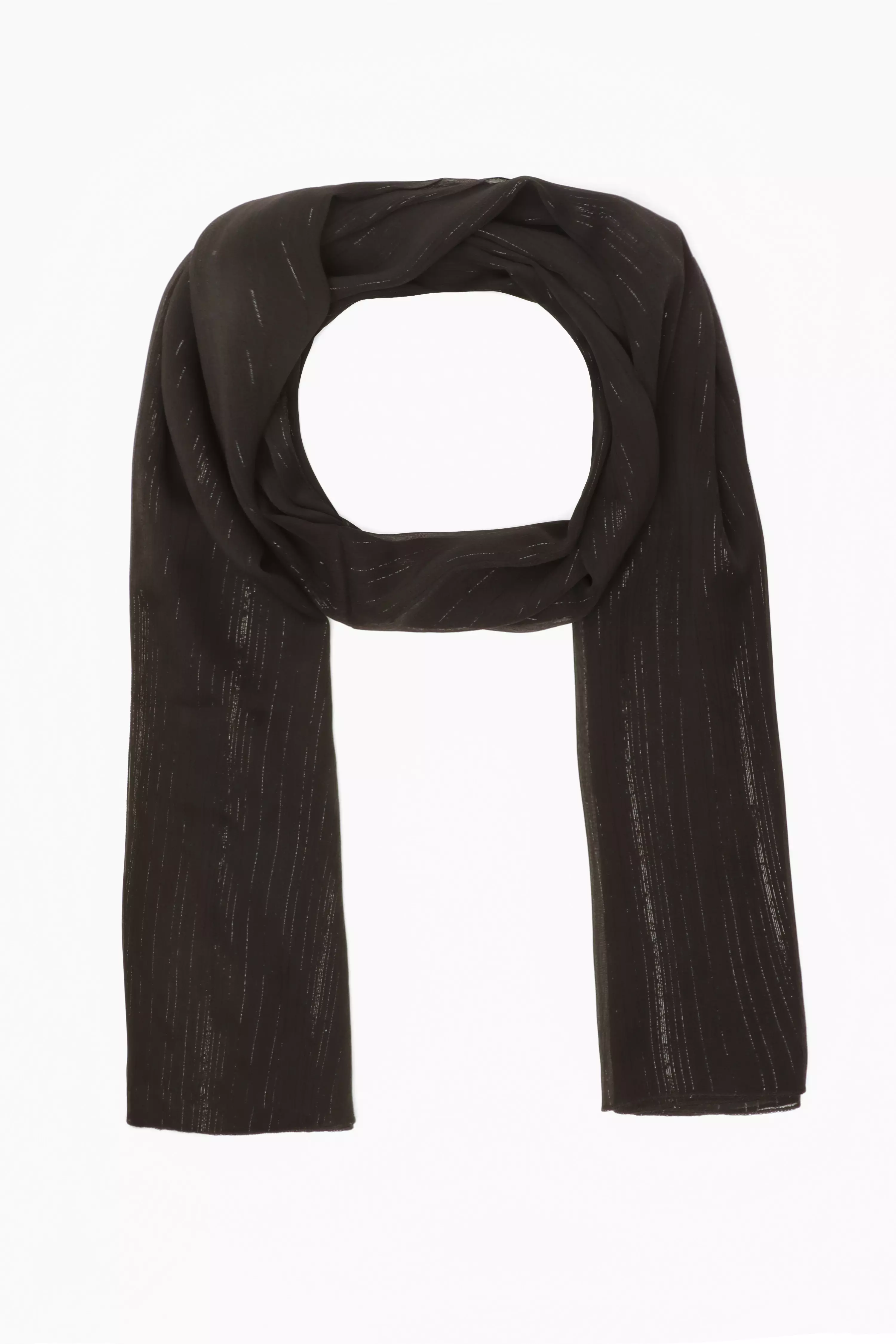 Black Sheer Scarf