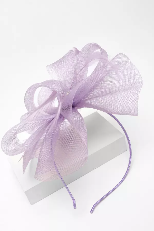 Lilac Diamante Headband Fascinator