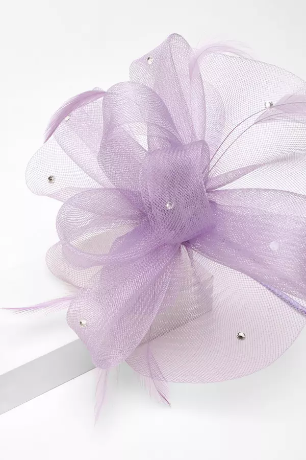 Lilac Diamante Headband Fascinator