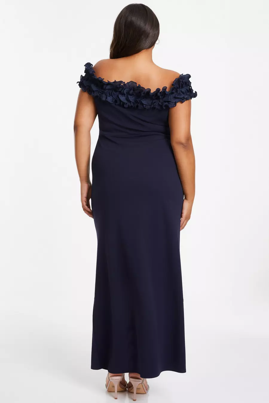 Quiz curve navy dress best sale